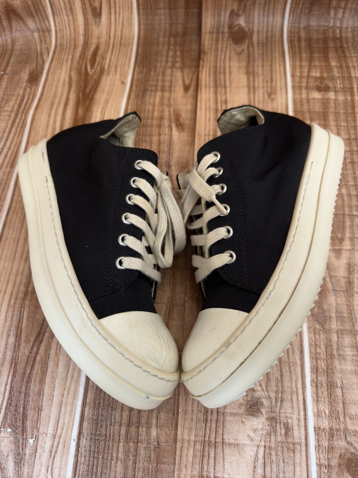 Rick Owens Rick Owens DRKSHDW Nylon Ramones Low Top Sneakers Size US 6 / IT 36 - 4 Thumbnail