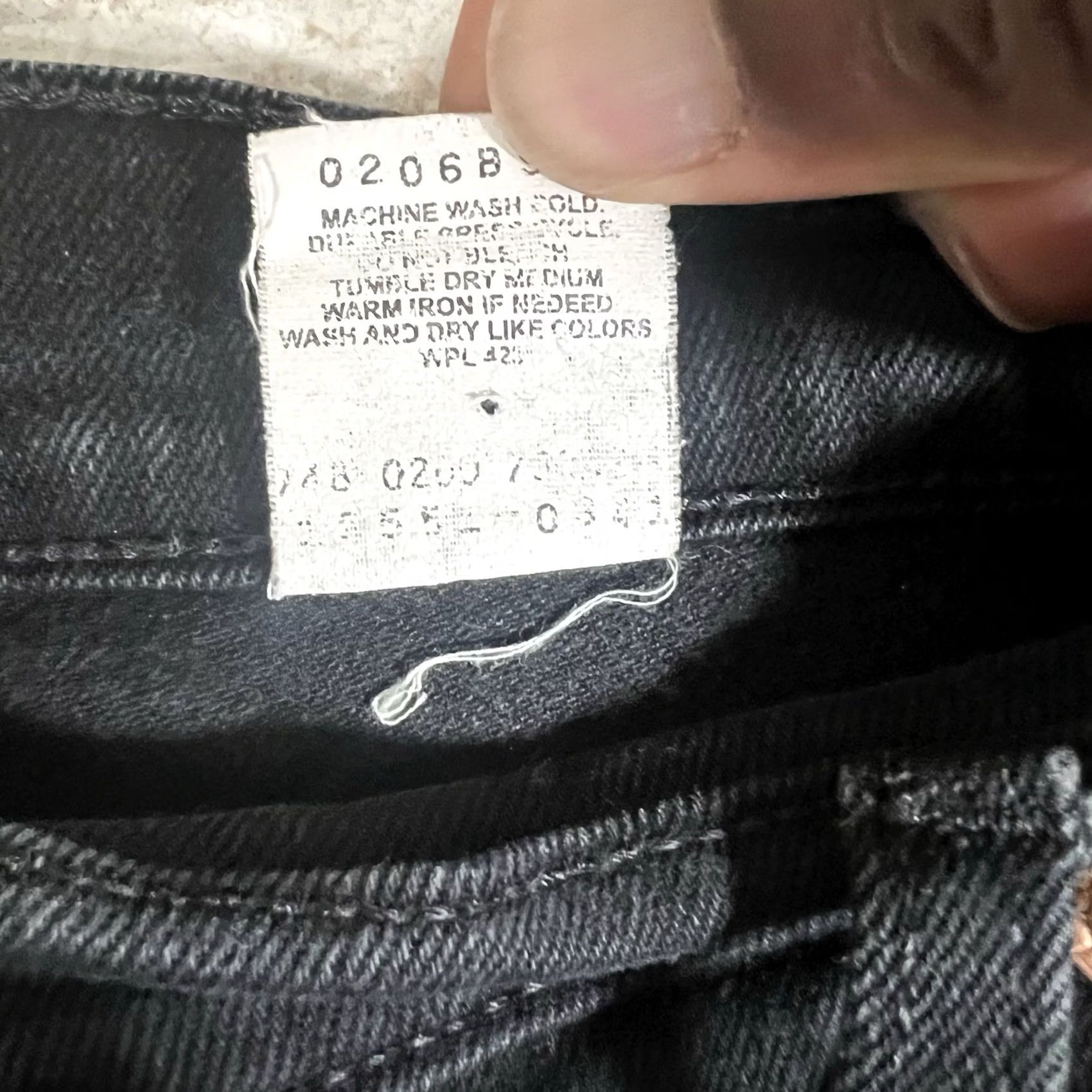 Levi's VINTAGE Levi's 550 Relaxed Fit Tapered Leg Black Jeans Women's 14 Reg M (32x30) Mens Size 32" / US 10 / IT 46 - 7 Thumbnail