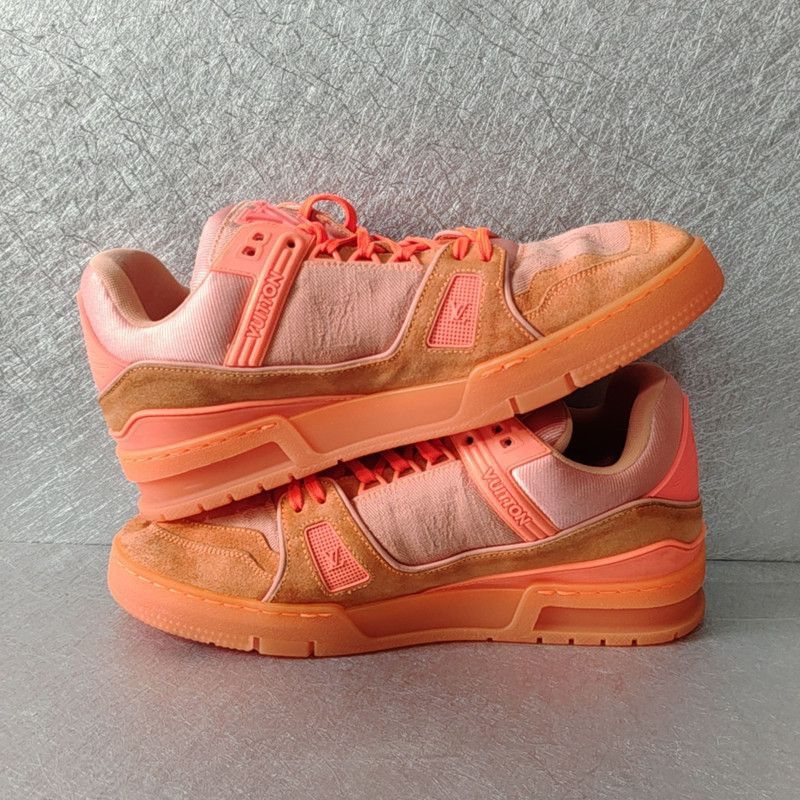 Louis Vuitton Virgil Abloh x Louis Vuitton Orange Trainers for Men - Size US 9.5 / EU 42-43 - 7 Thumbnail