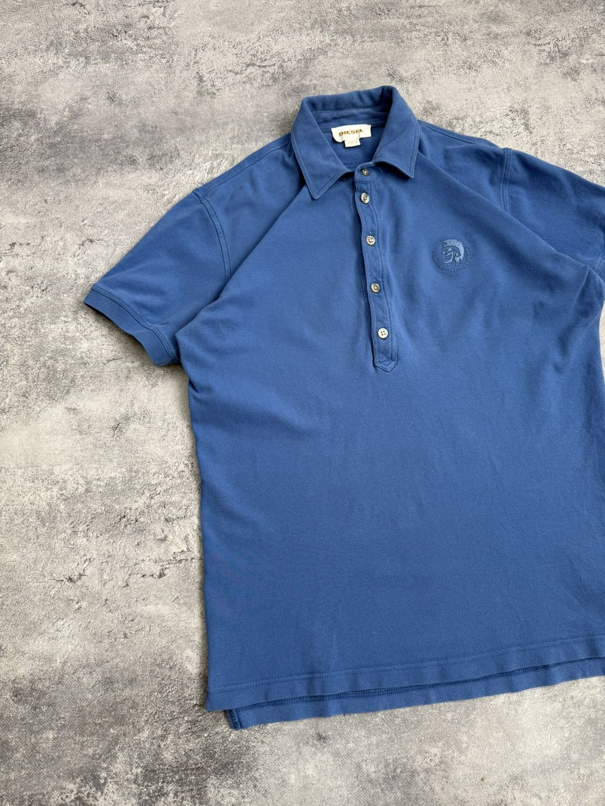 Diesel Vintage Y2K Diesel Avant Garde Polo Shirt 90s Streetwear Size US S / EU 44-46 / 1 - 6 Thumbnail