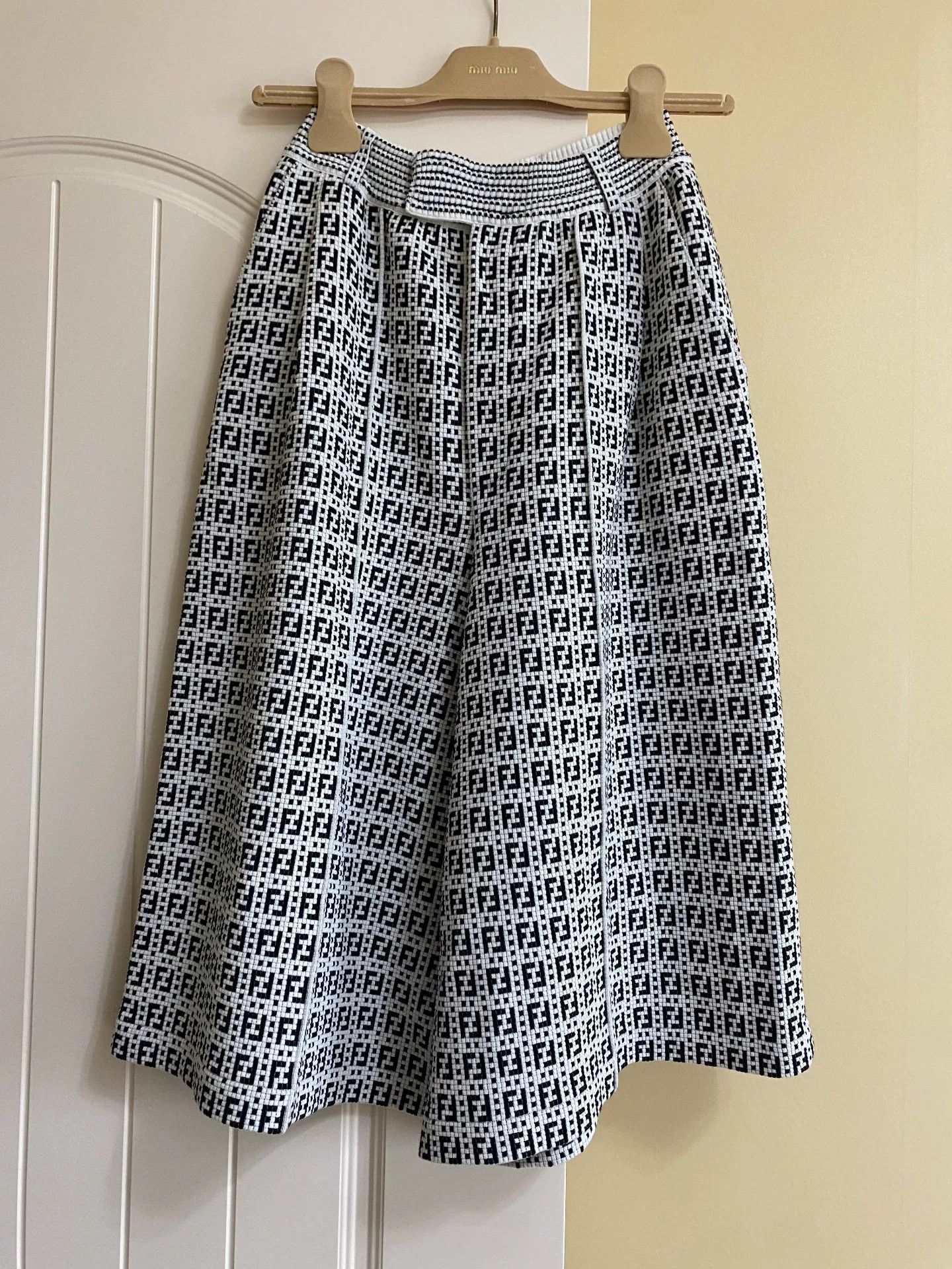 Fendi Fendi Classic Logo Wide-Leg Pants Size US 38 / EU 54 - 1 Thumbnail