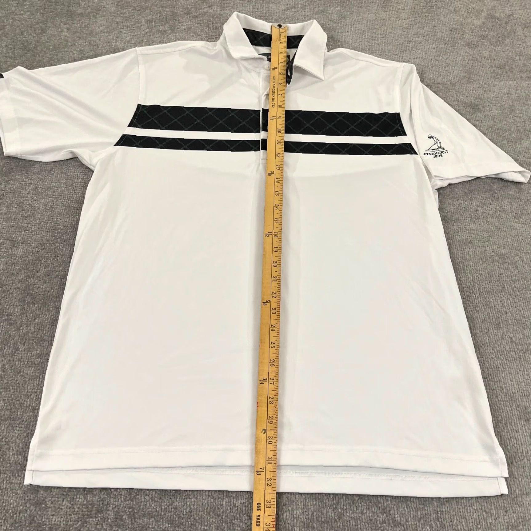 Vintage PINEHURST Polo Mens M White Tartan Collection Golf Shirt Performance S/S Size US M / EU 48-50 / 2 - 6 Thumbnail