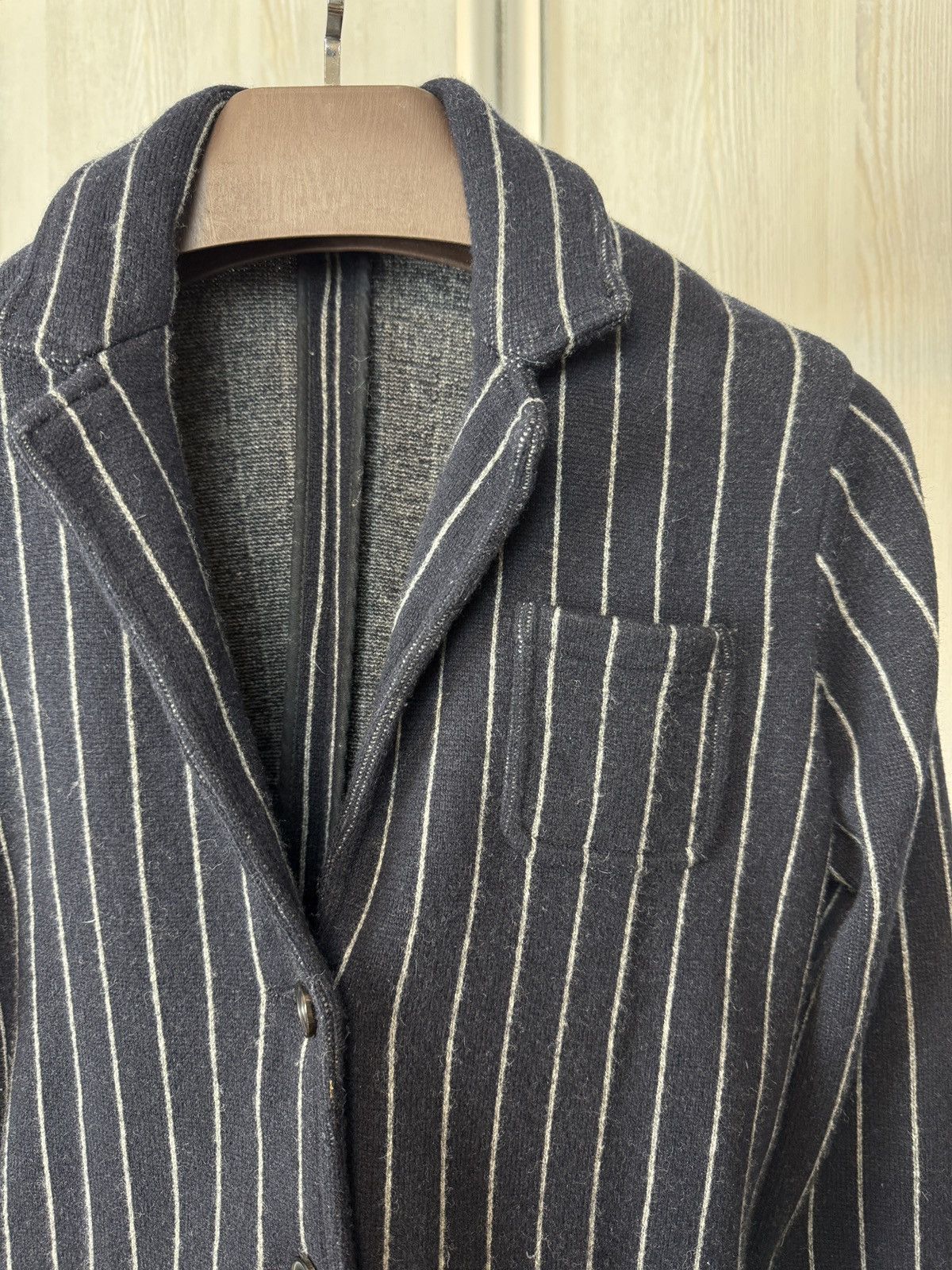 Ralph Lauren Ralph Lauren wool cashmere striped stretch blazer Size S / US 4 / IT 40 - 3 Thumbnail