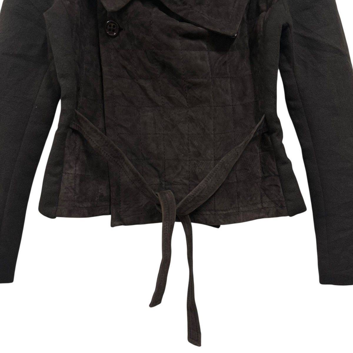 Brunello Cucinelli Tomaso Stefanelli Wrap Jacket Draped Collar Belted Size M / US 6-8 / IT 42-44 - 5 Thumbnail