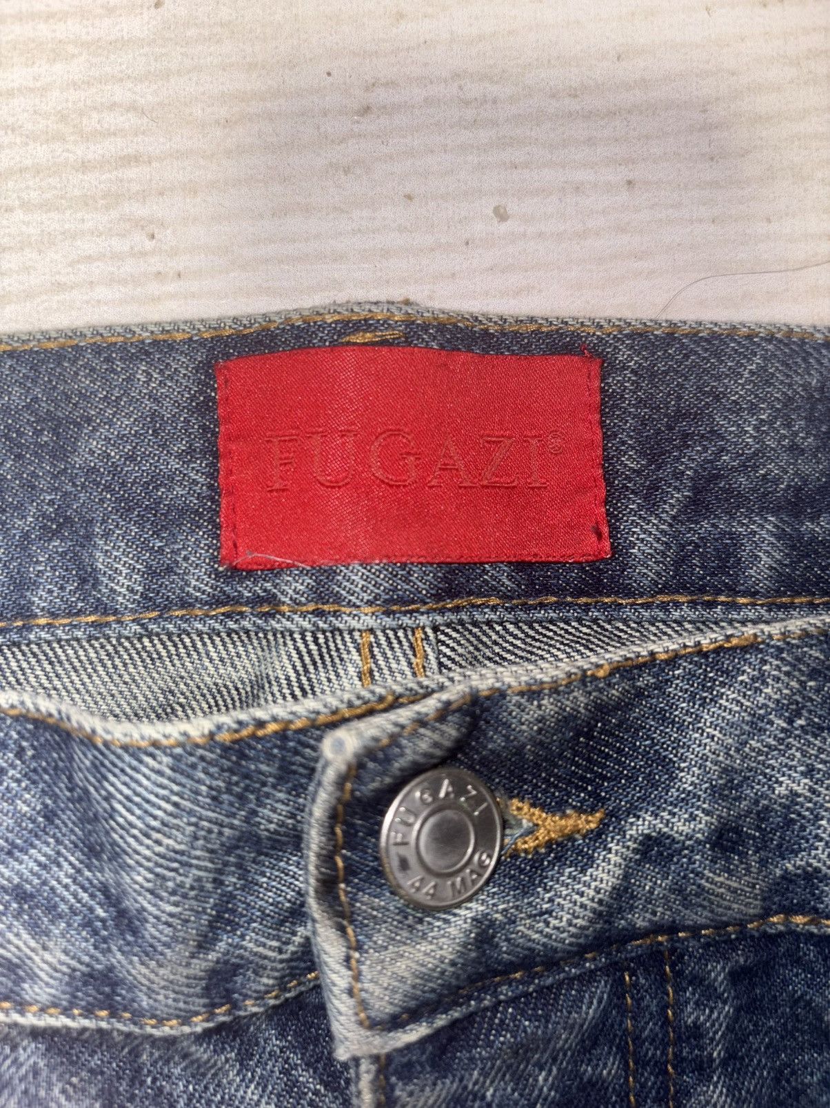 Fugazi Fugazi Chain Splatter Jeans Dark Washed Size US 32 / EU 48 - 2 Thumbnail