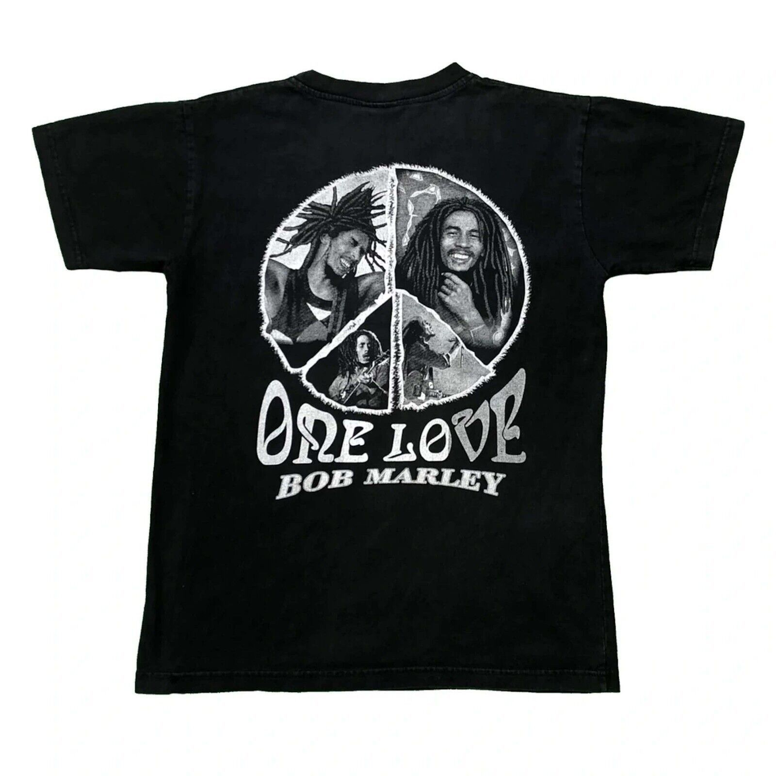 Bob Marley × Rap Tees × Vintage VTG Bob Marley One Love T Shirt Small Double Sided Rap Tee Size US S / EU 44-46 / 1 - 4 Thumbnail