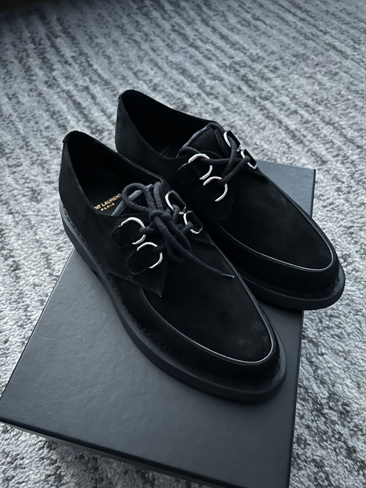 Saint Laurent Paris Saint Laurent Suede Teddy shoes 41 Size US 8 / EU 41 - 1 Thumbnail