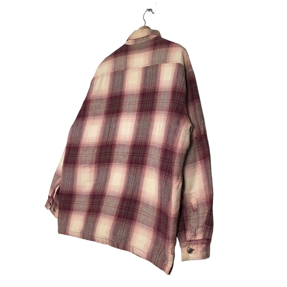 Flannel 🔥Vintage Wool Jacket Sea Hop Issey Miyake Tartan Design Size US L / EU 52-54 / 3 - 10 Thumbnail