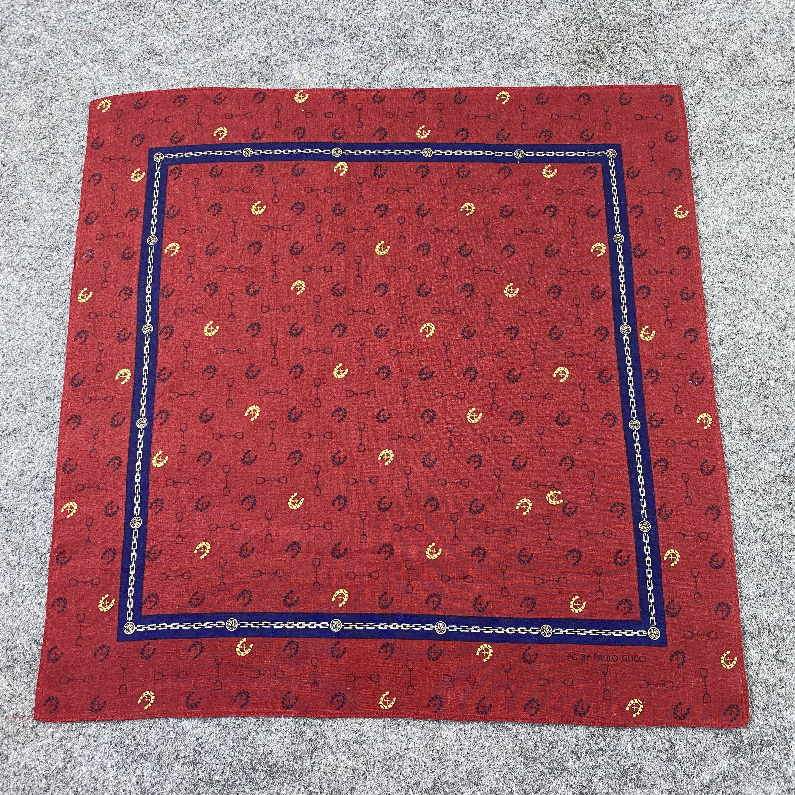 Paolo Gucci Paolo Gucci Handkerchief / Bandana / Neckerchief-B1154 Size ONE SIZE - 3 Thumbnail