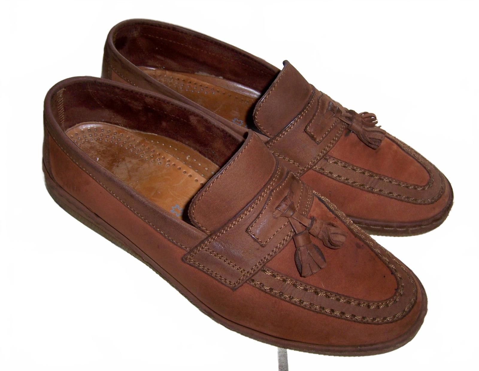 Bally Vintage Bally Men's Suede Tasseled Loafers -Dark Chili 42/9D Size US 9 / EU 42 - 3 Thumbnail