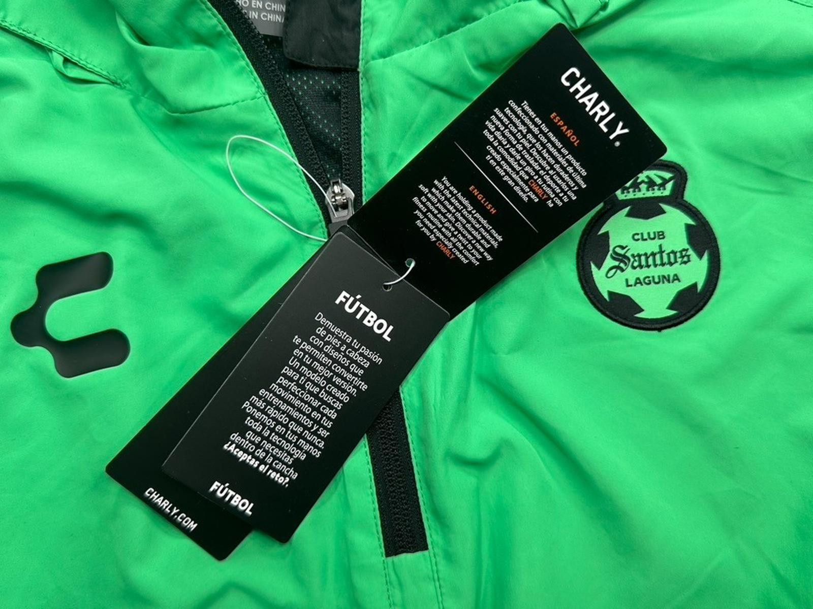Jean Charles De Castelbajac Club Santos Laguna Siempre Guerreros 1/2 Zip Coat Green S Size ONE SIZE - 8 Thumbnail