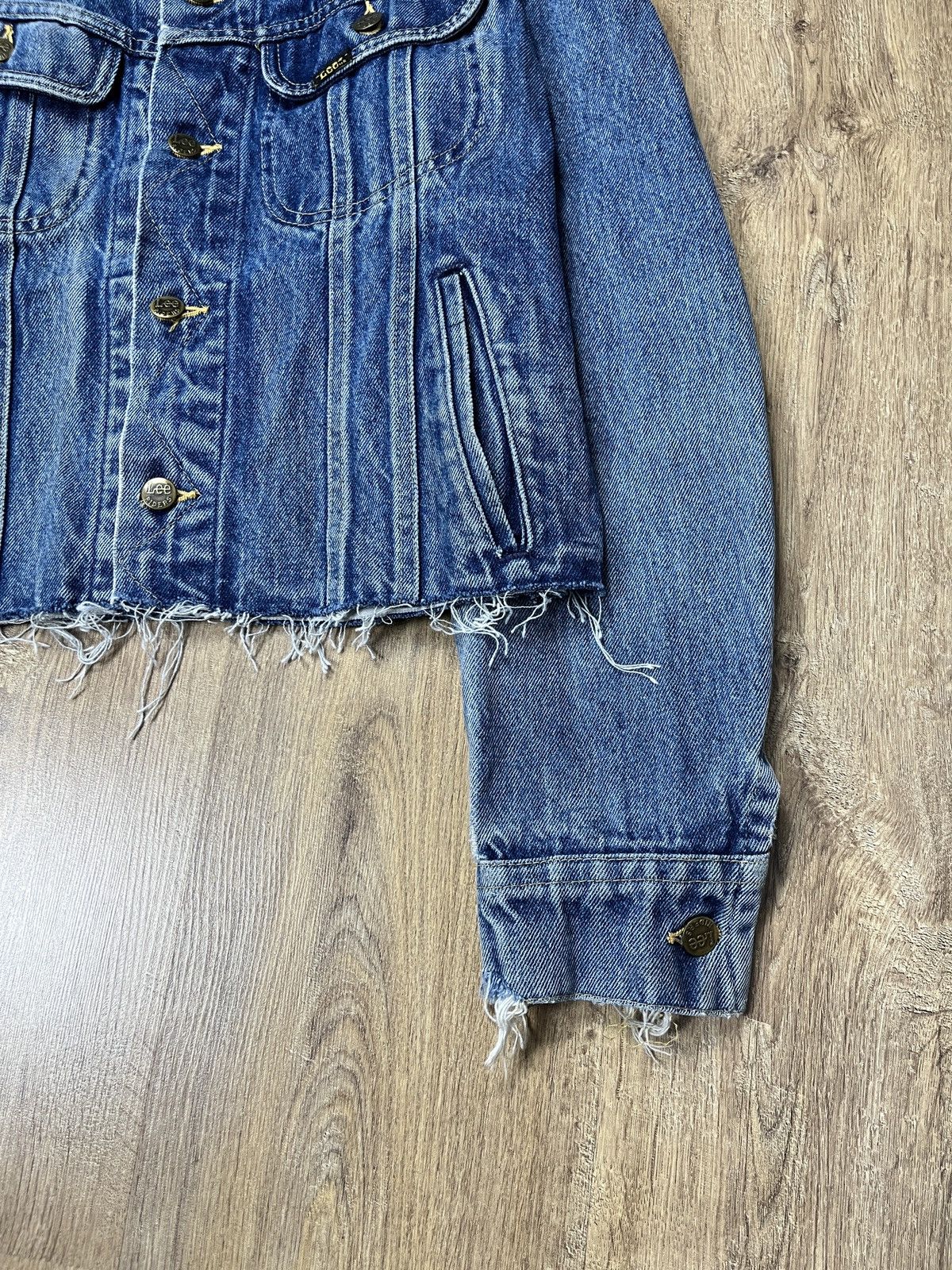 Lee ➕ sick wash custom cut cropped lee 80s usa made trucker jct Size US M / EU 48-50 / 2 - 2 Thumbnail