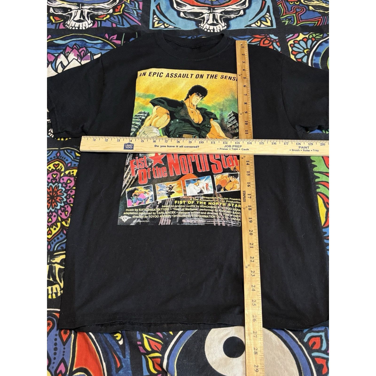 Vintage black anime rare n/a Fist Of The North Star Ken Kenshirou Size US XL / EU 56 / 4 - 3 Thumbnail