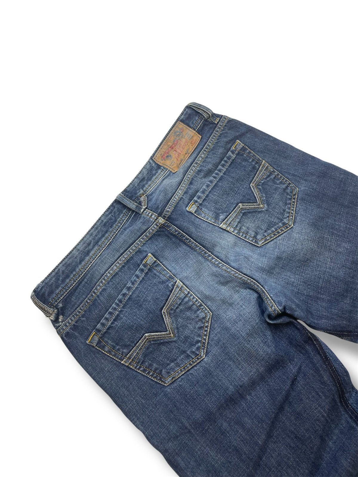 Other Custom Distressed Thrashed Japanese Flared Jeans Y2K Opium Size US 32 / EU 48 - 4 Thumbnail