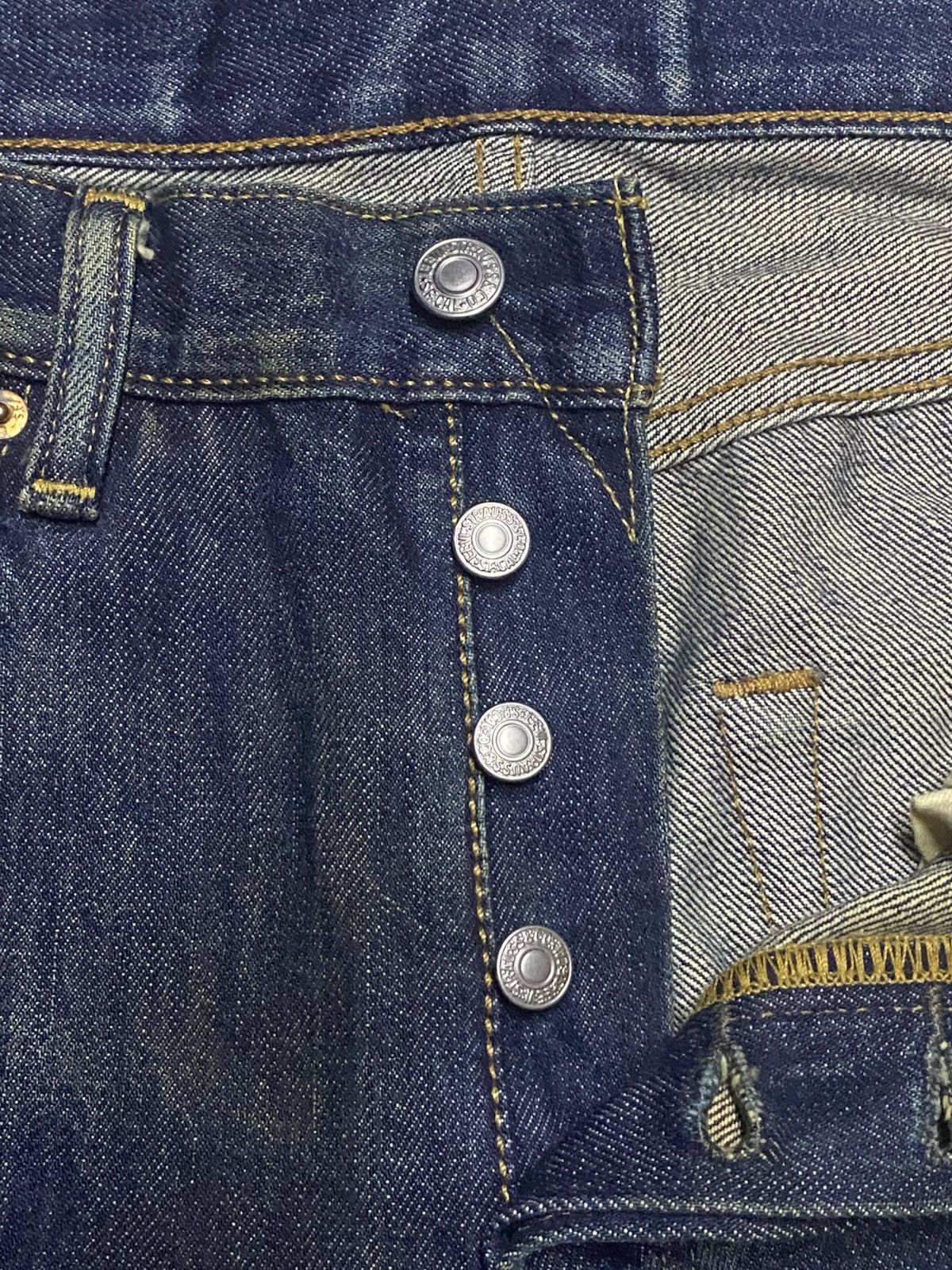 Levi's Vintage Levis 501 Y2K Faded Mud Wash Distressed Jeans Size US 32 / EU 48 - 8 Thumbnail