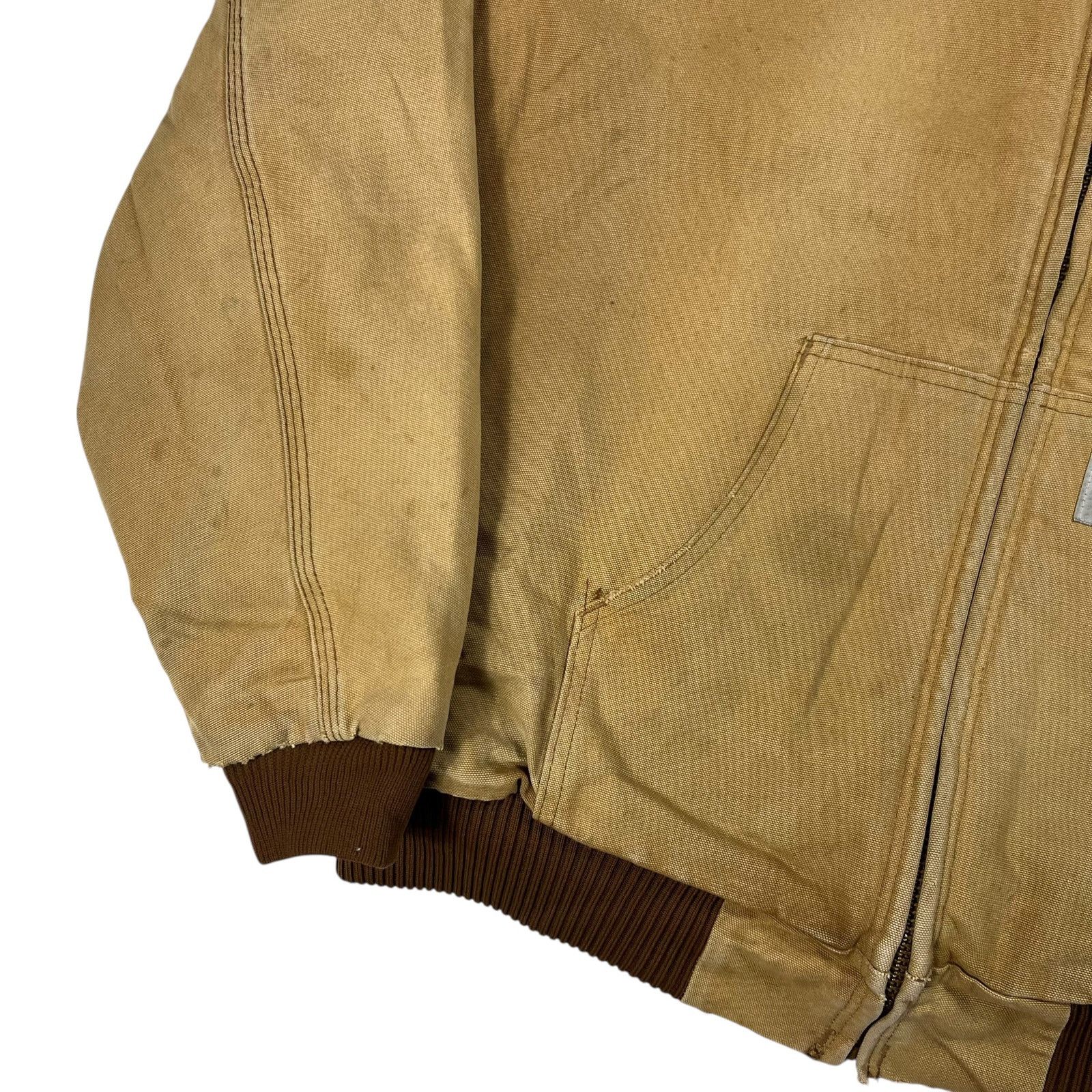 Carhartt × Vintage Vintage 80s Carhartt lined faded zip up hoodie jacket (XXL) Size US XXL / EU 58 / 5 - 3 Thumbnail