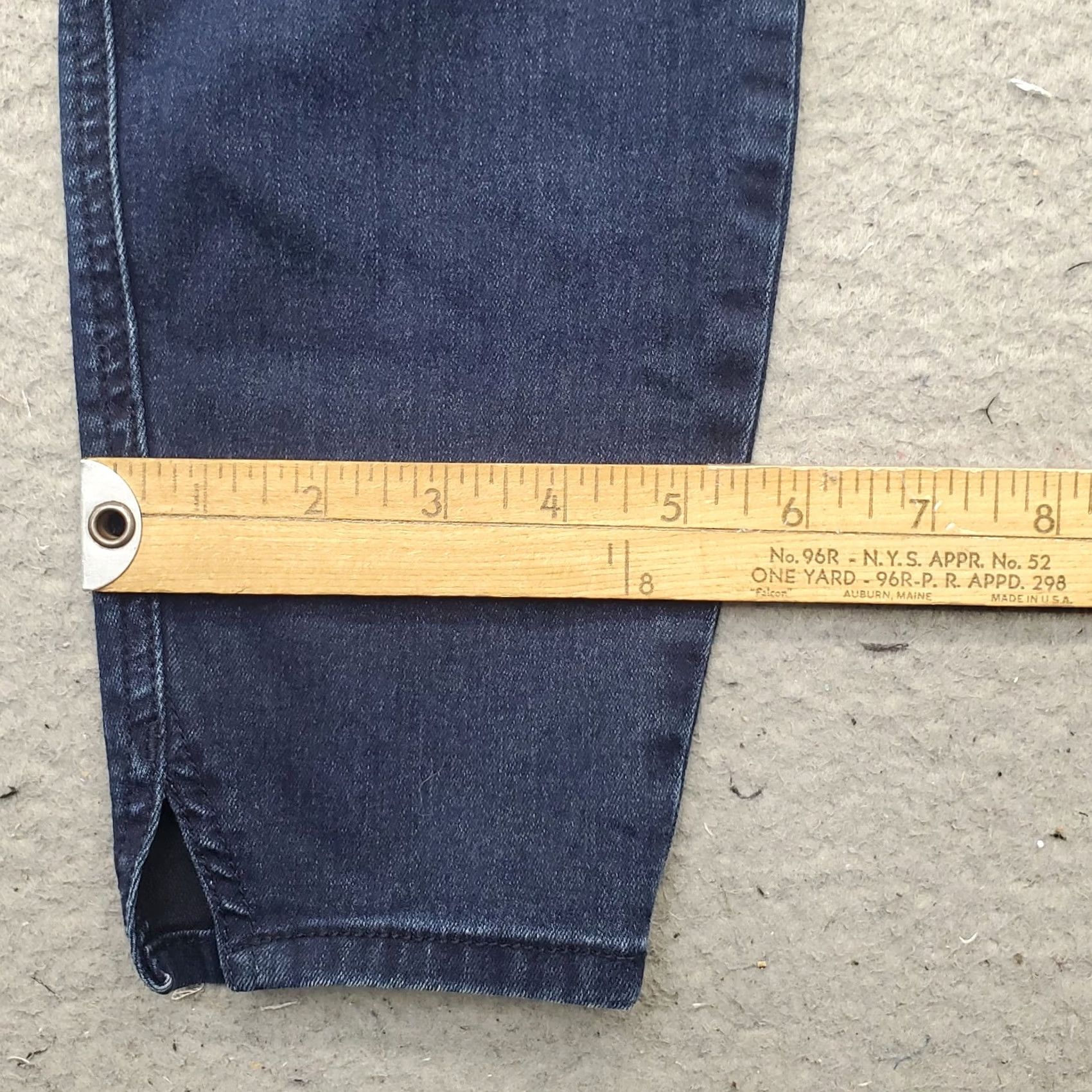 Vintage KUT from the Kloth Jeans Women Size 2 Blue Denim Stretch High Waisted Ankle Slit Jeans Size 26" / US 2 / IT 38 - 5 Thumbnail