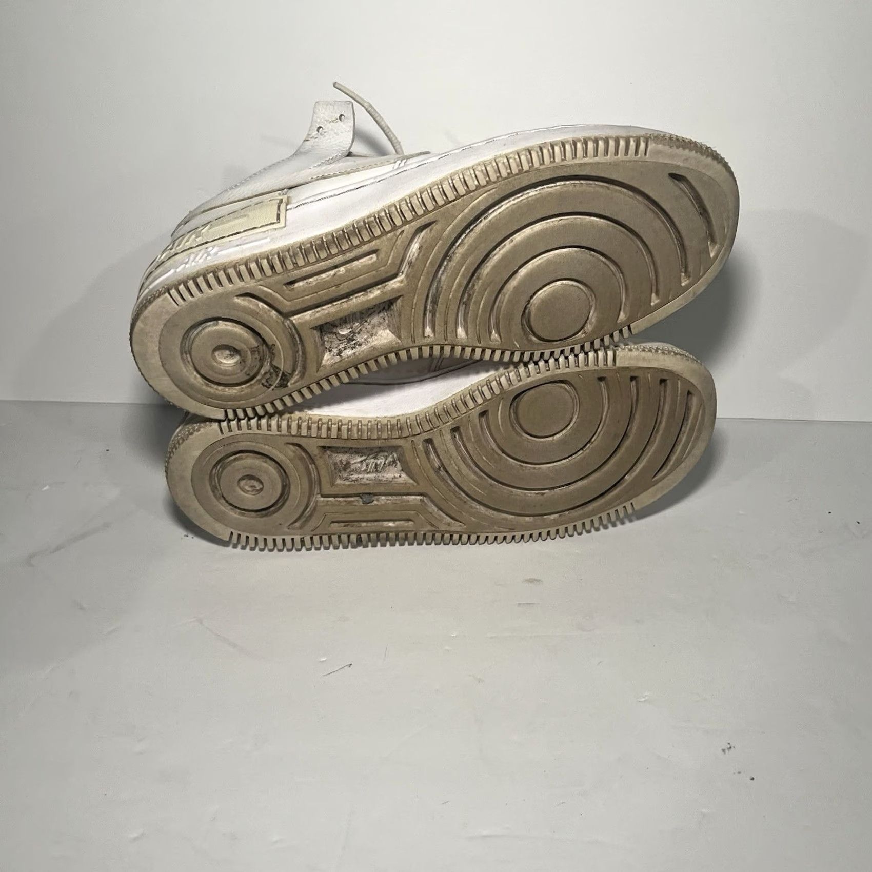 Nike Nike Air Force 1 Shadow Triple White Lace Up Sneakers Womens 10 Shoes Low Top Activewear 2023 C10919-100 Size US 8 / IT 38 - 6 Thumbnail
