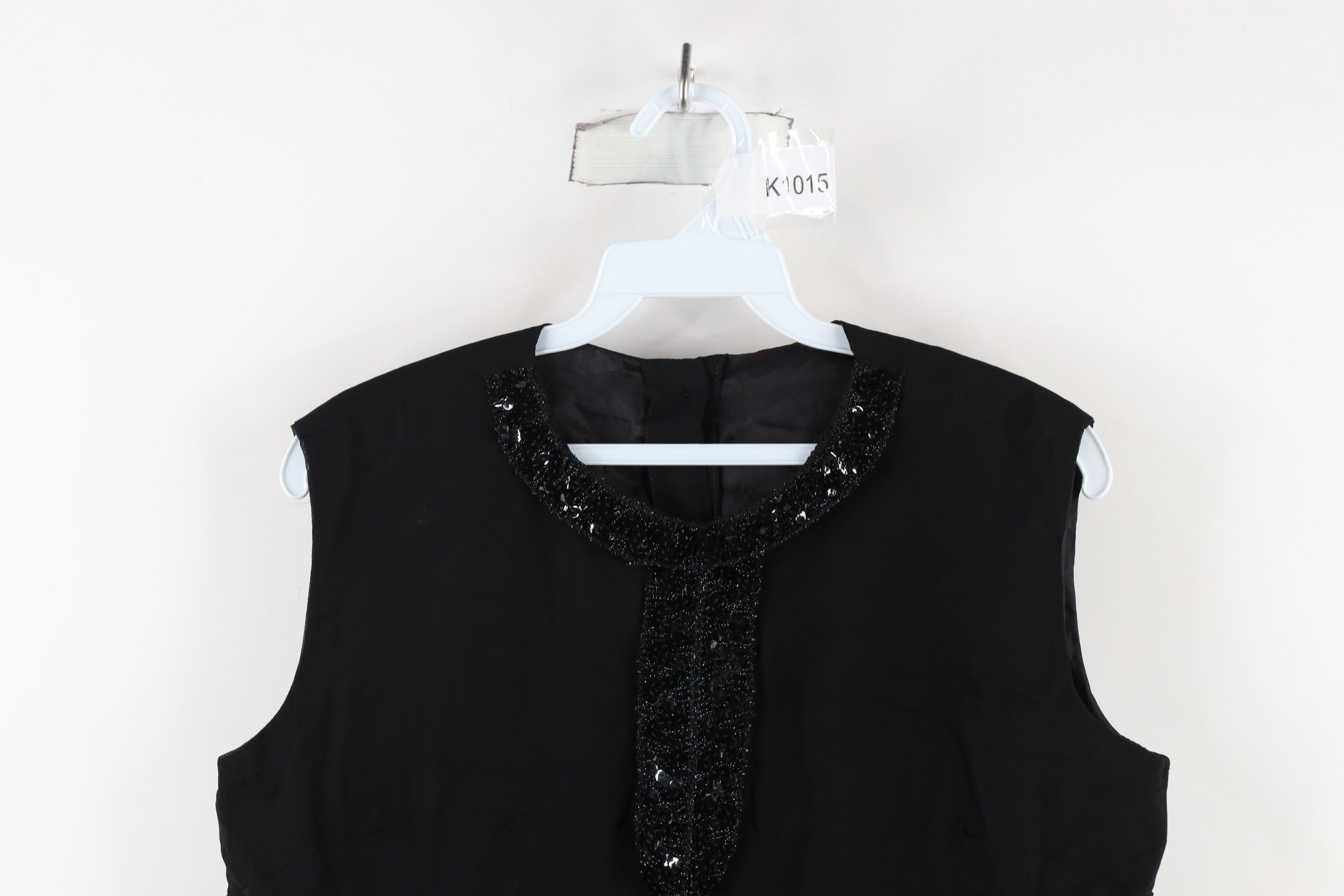 Vintage Vintage 80s 90s Streetwear Button Sleeveless Sequin Shirt Size M / US 6-8 / IT 42-44 - 2 Thumbnail