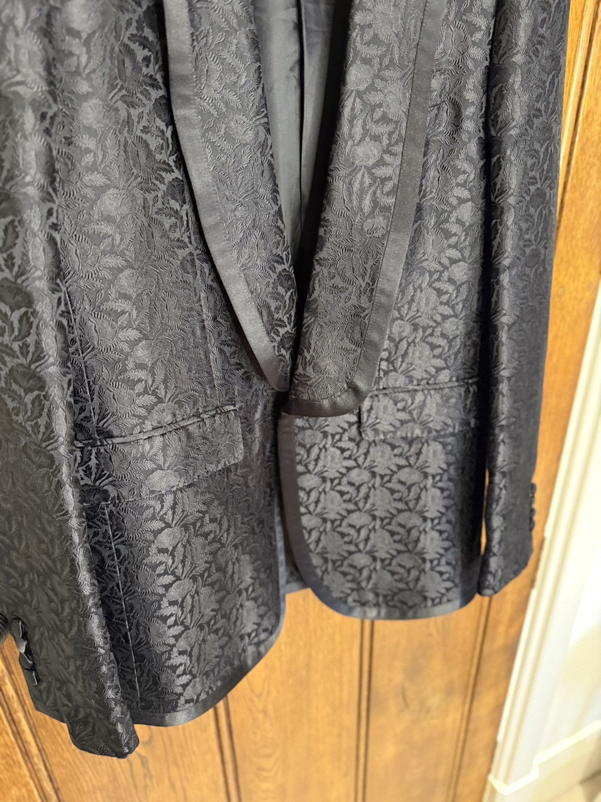 Celine Celine floral paisley smoking tuxedo dinner jacket Hedi 44 Size 36R - 6 Thumbnail