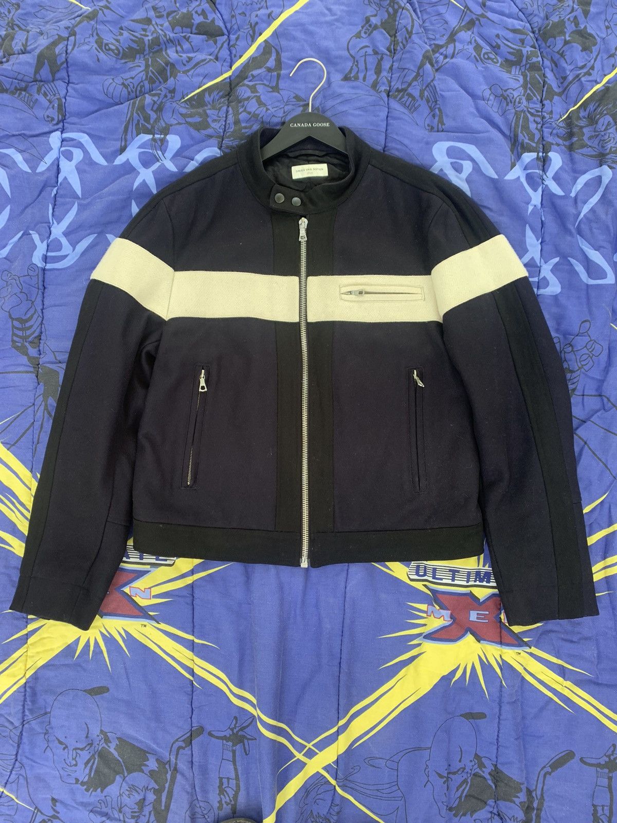 Dries Van Noten DRIES VAN NOTEN AW15 WOOL MOTO JACKET Size US L / EU 52-54 / 3 - 1 Thumbnail