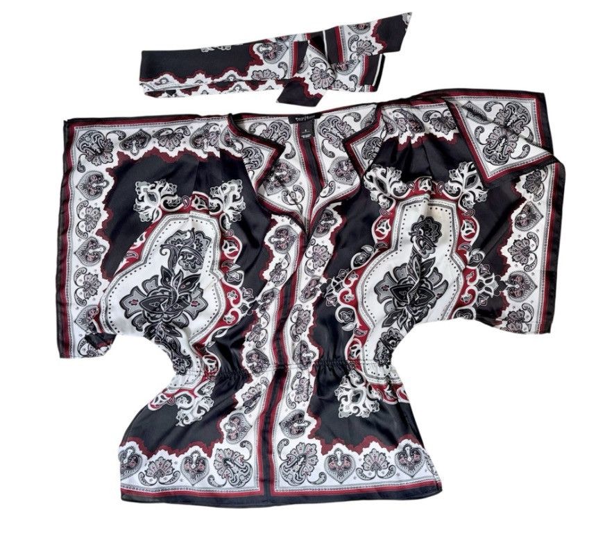 White House Black Market White House Black Market Baroque Kimono Sleeve Top – Size S Size S / US 4 / IT 40 - 3 Thumbnail