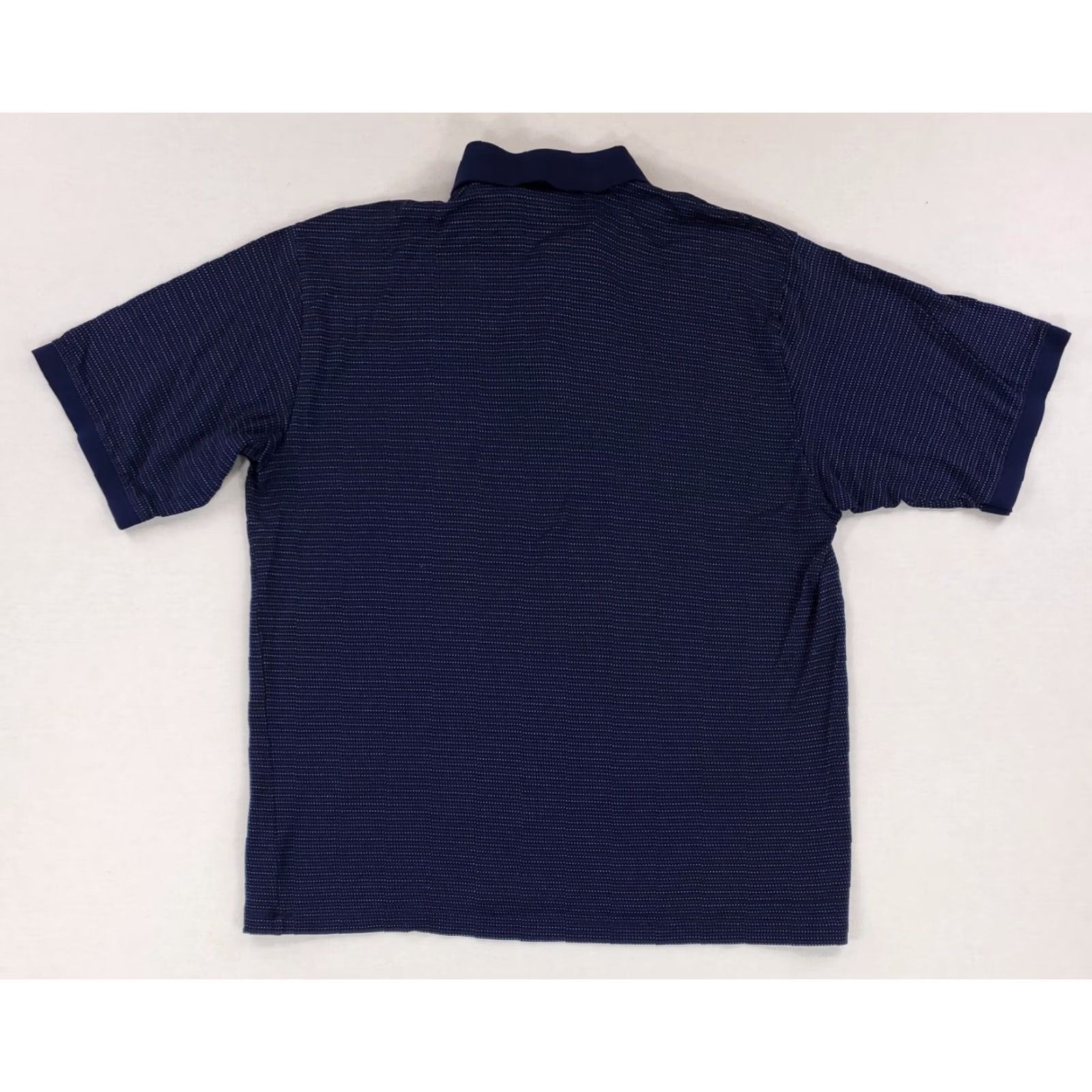 Vintage Bobby Jones Collection Embroidered Polo Blue Dot Stripe Made in Italy Mens XL Size US XL / EU 56 / 4 - 4 Thumbnail