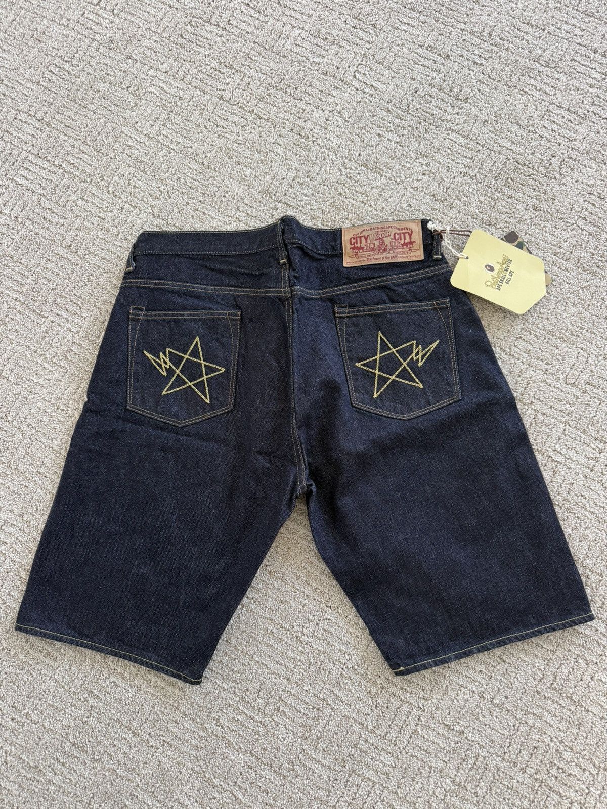 Bape Bape Denim Shorts Size US 32 / EU 48 - 1 Thumbnail