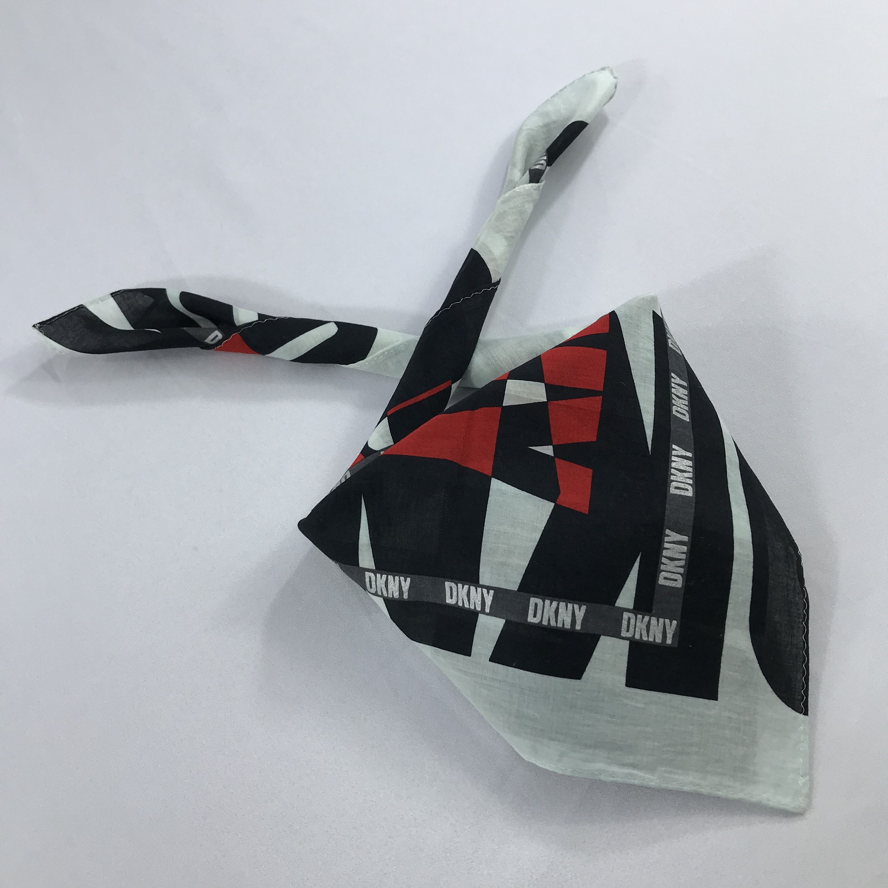 DKNY × Vintage DKNY Bandana / Handkerchief / Neckerchief - S2101 Size ONE SIZE - 4 Thumbnail