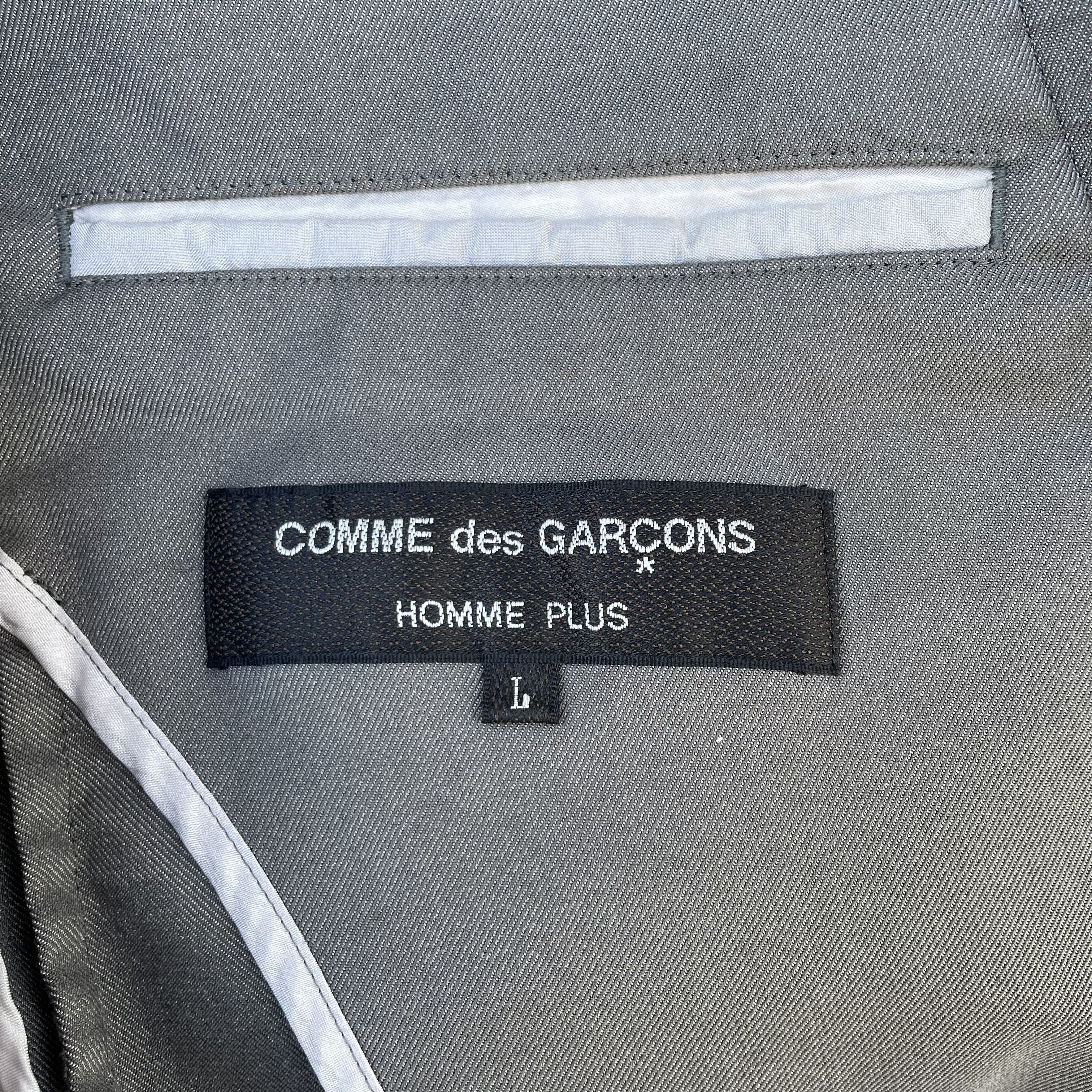 Comme des Garcons × Comme des Garcons Homme Plus CDG Homme Plus Light Grey Blazer Jacket S/S08 Size 50R - 8 Thumbnail
