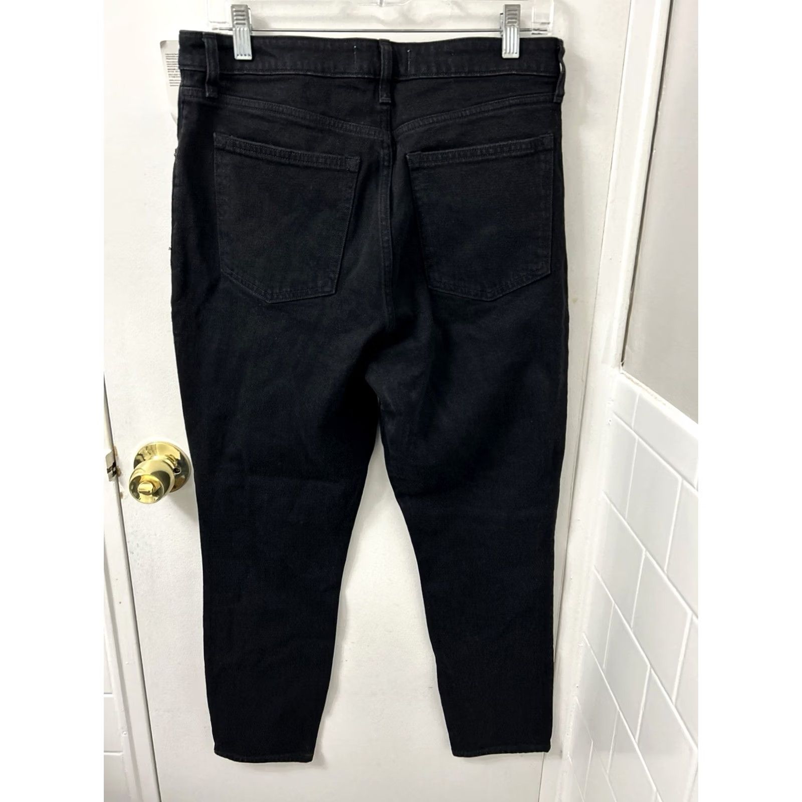 Abercrombie & Fitch Abercrombie & Fitch Jeans Skinny High Rise Womens 30x27 Black NWT MSRP 89 Curve Love Slim 5-Pocket Denim Cotton Blend Room Mens? Size 30" / US 8 / IT 44 - 6 Thumbnail