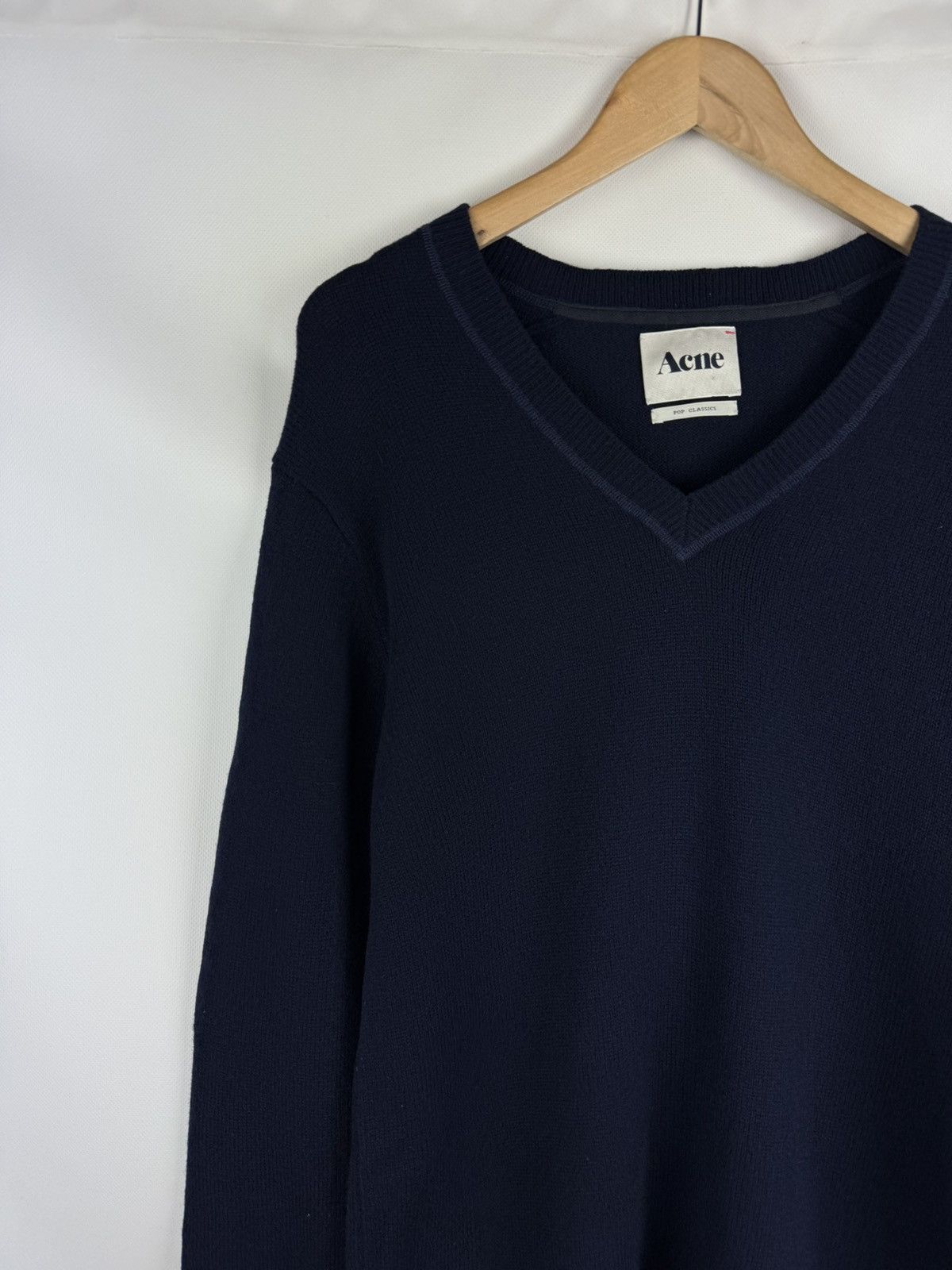 Acne Studios Acne Pop Knit A/W 09 V Neck Men’s Lambswool Sweater Pullover Size US M / EU 48-50 / 2 - 4 Thumbnail