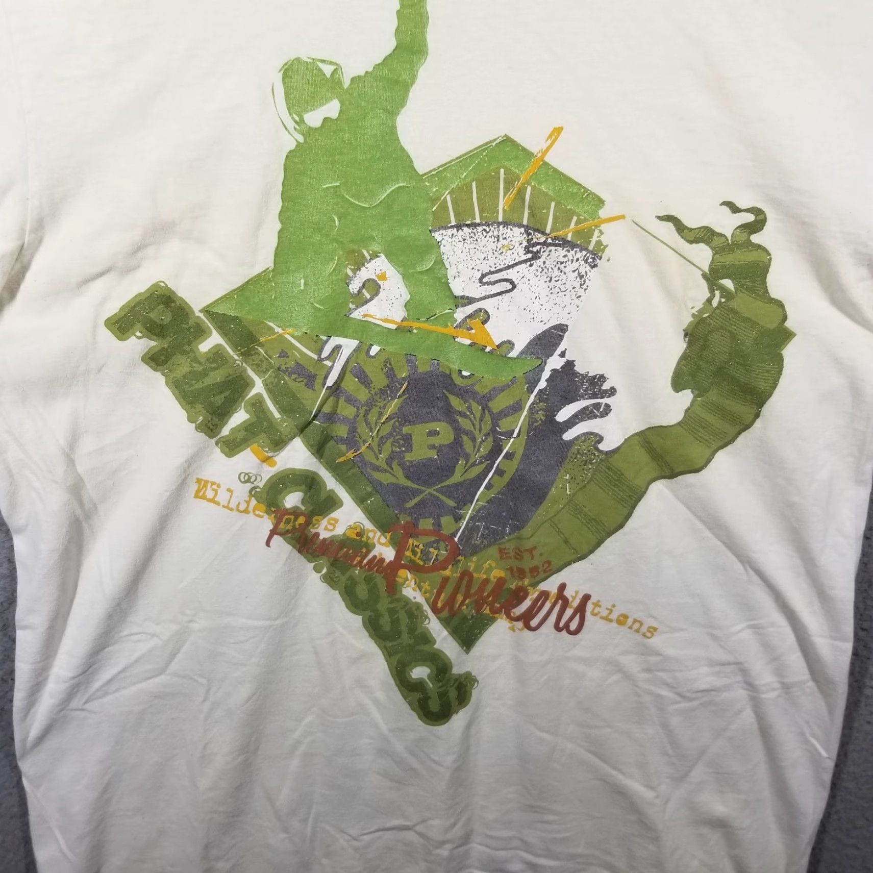 Phat Farm VINTAGE Phat Farm Hip Hop Shirt Large Adult Blue 90s Logo Graphic Cotton T-Shirt Mens Size US L / EU 52-54 / 3 - 4 Thumbnail