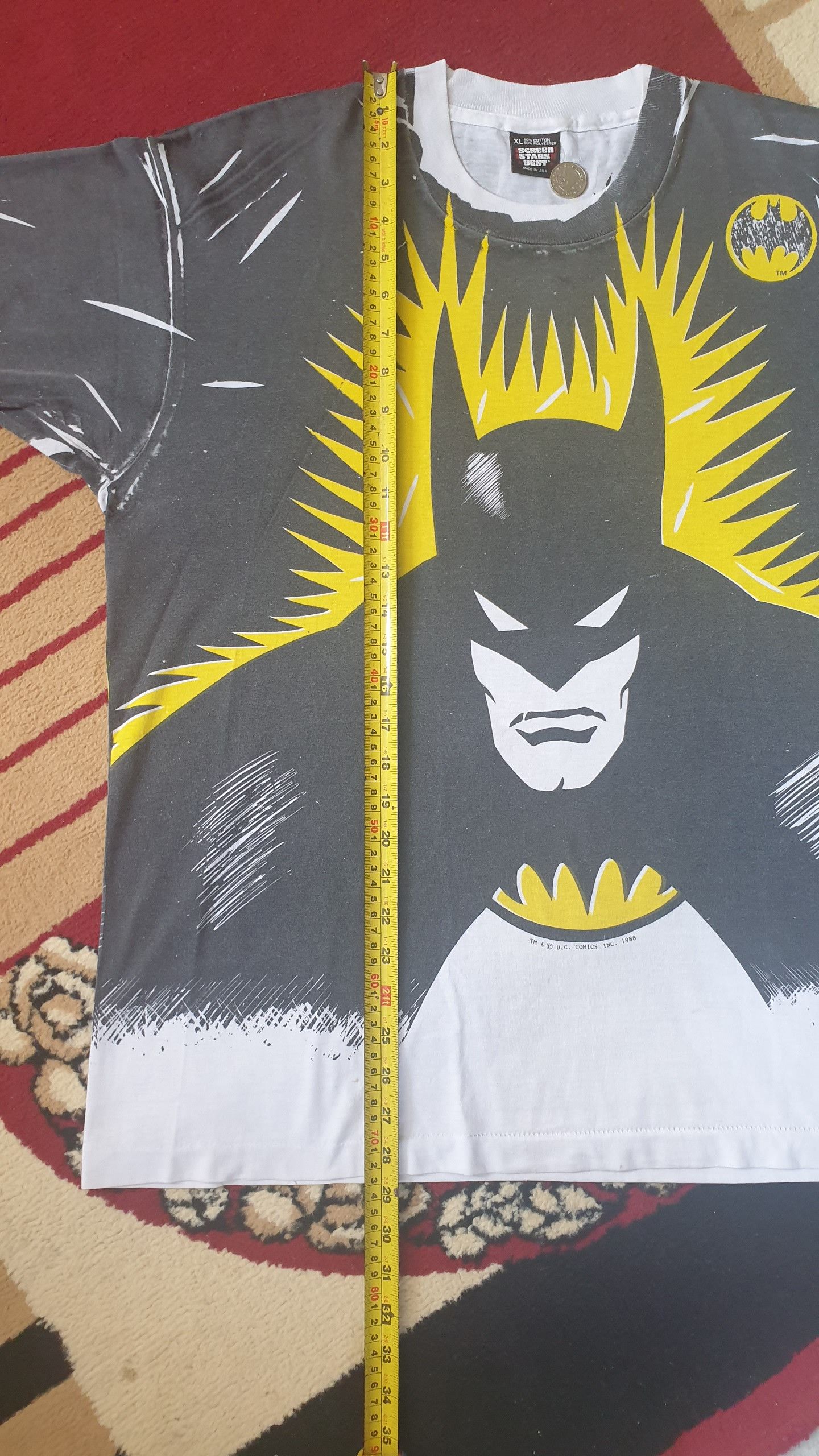 Other BATMAN - DC COMIC INC. 1988 (Vintage & Rare) Size US XL / EU 56 / 4 - 10 Thumbnail
