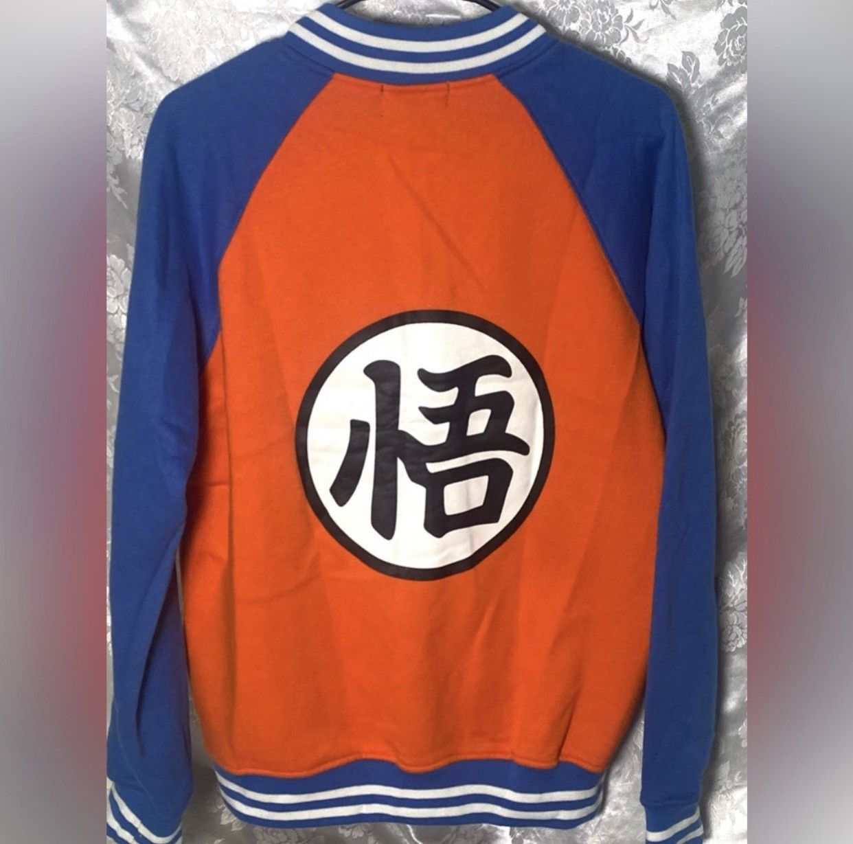 Other JOGAL Dragon Ball Z Goku Kanji Varsity Jacket Orange Blue Size US L / EU 52-54 / 3 - 4 Thumbnail