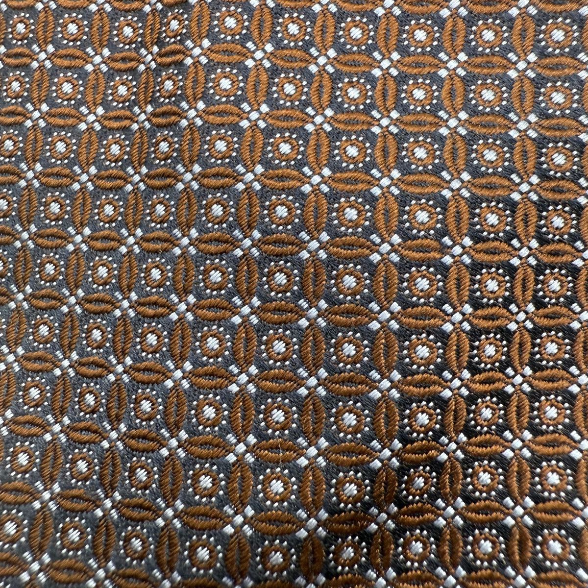 Canali Canali Silk Tie, Navy & Brown, Made in Italy, Like New Size ONE SIZE - 3 Thumbnail