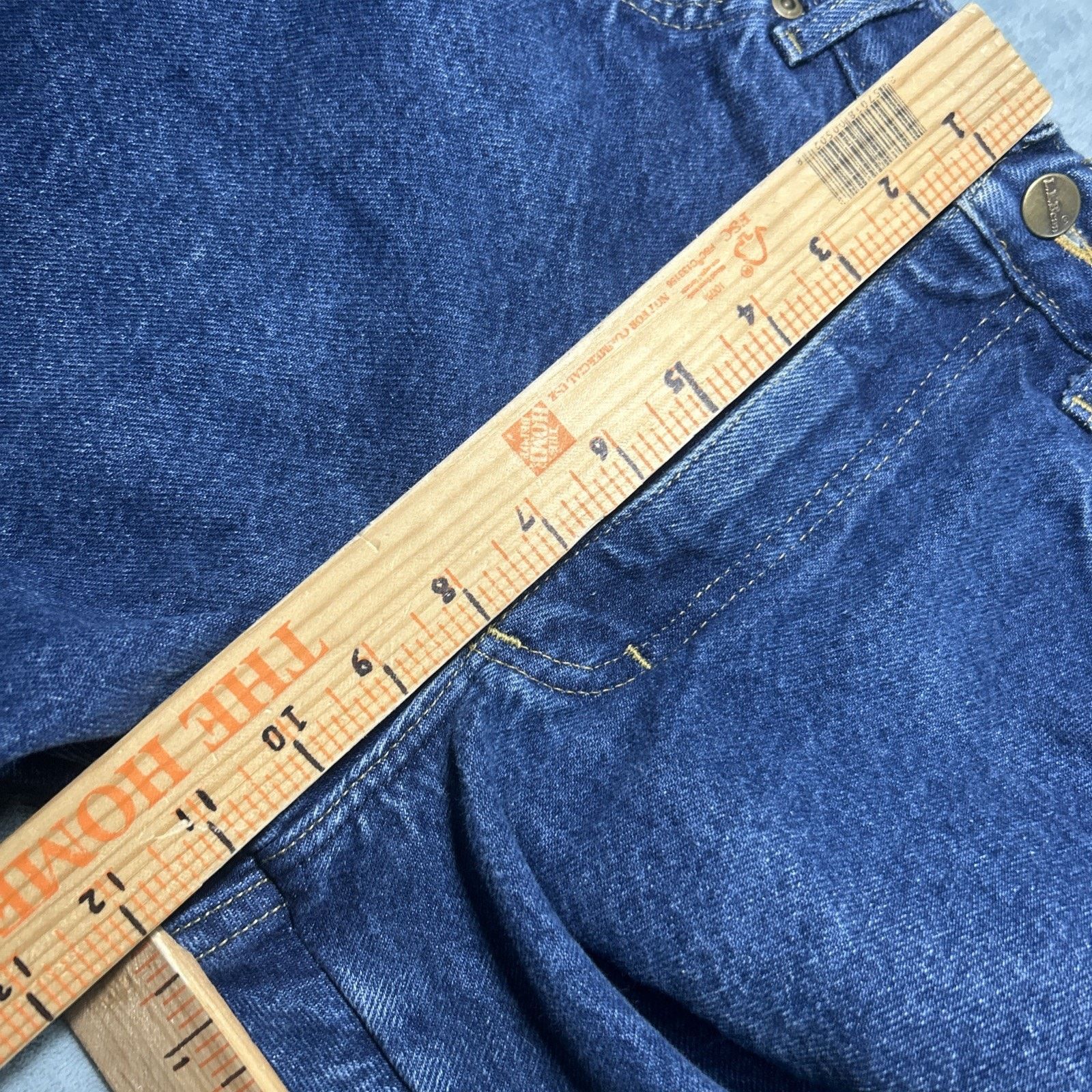 L.L. Bean USA LL Bean Flannel Lined Straight Jeans Mens 31x30 Plaid Size US 31 - 16 Thumbnail