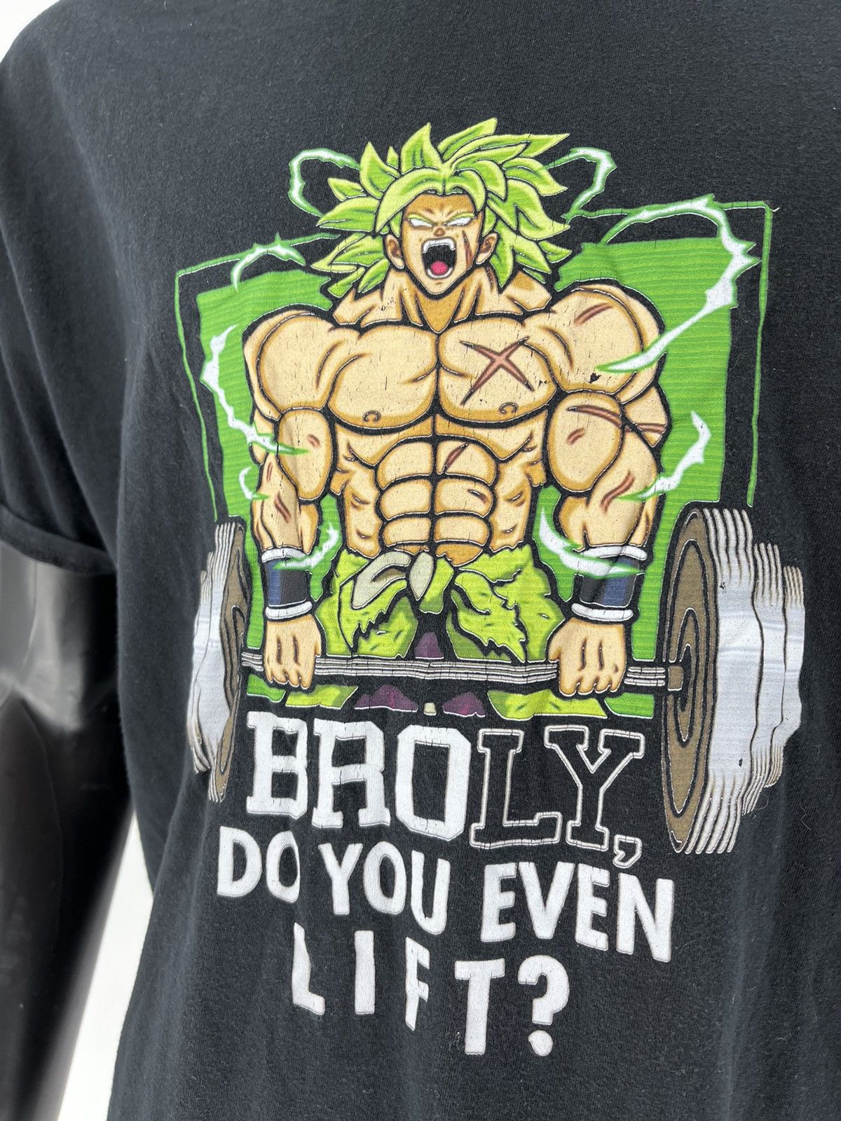 Anime × Cartoon Network × Vintage Dragon Ball Super Saiyan Legend Broly Gym Do You Even Lift Size US XXL / EU 58 / 5 - 6 Thumbnail
