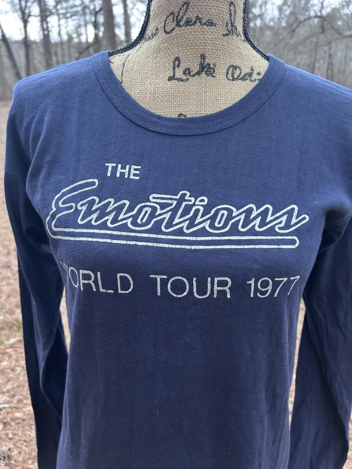 Other RARE ! Vintage Long Sleeve The Emotions WORLD TOUR 1977 Size ONE SIZE - 2 Thumbnail