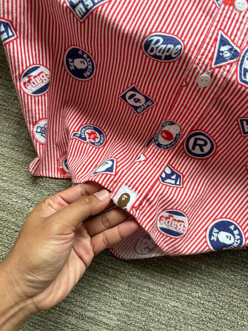 Bape BATHING APE FULL PRINT SHIRT Size US M / EU 48-50 / 2 - 4 Thumbnail