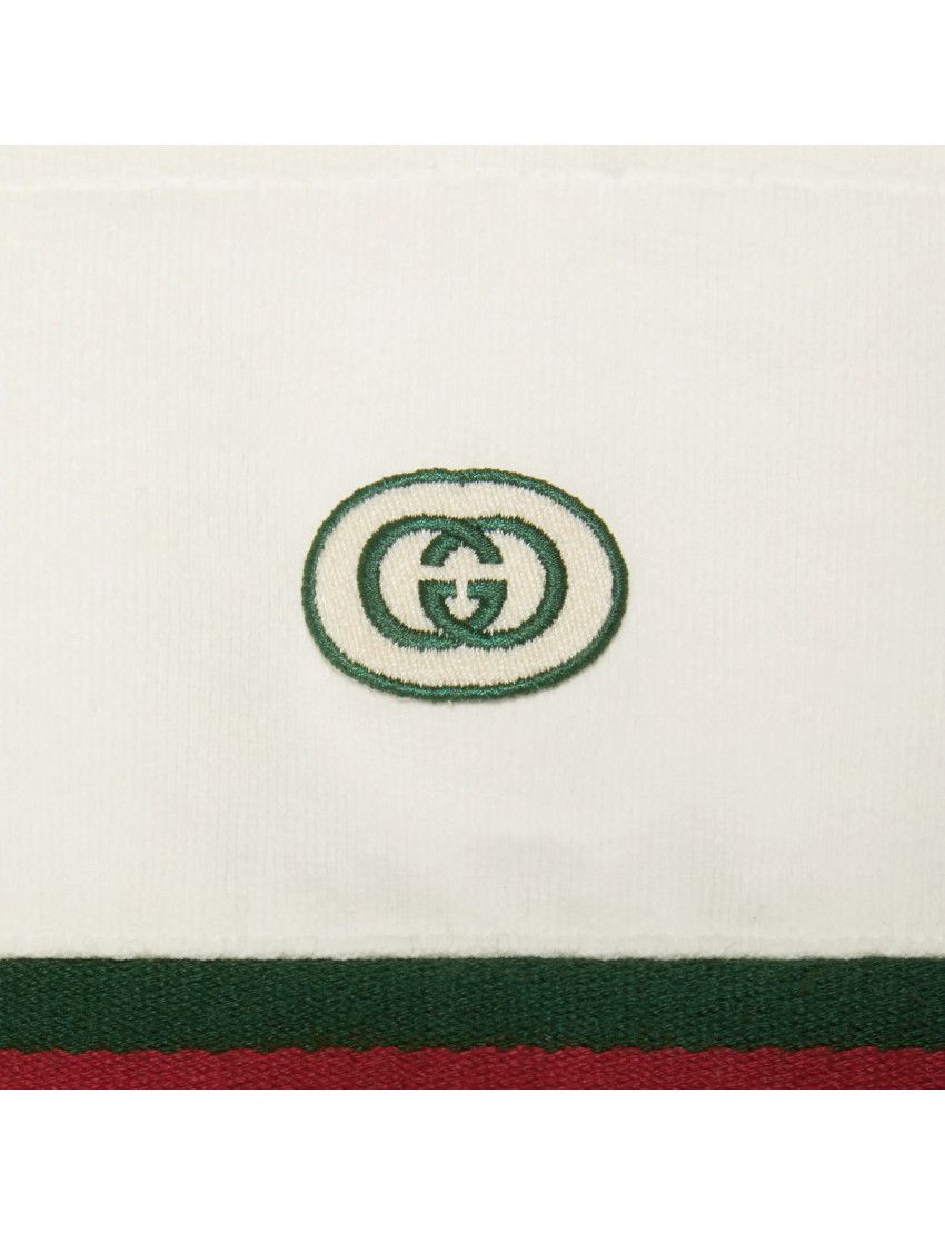 Gucci o1mt1gz0725 Jersey Jogging Short With Web in Ivory Size US 28 / EU 44 - 2 Thumbnail