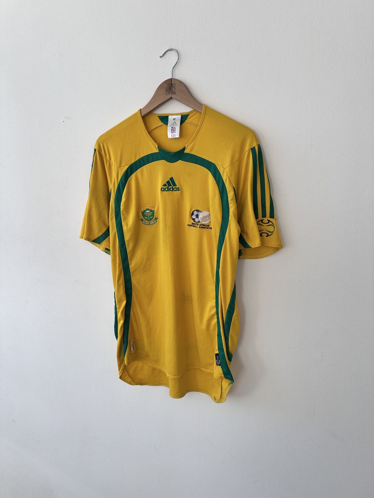 Adidas South Africa 2005 2006 Home Football Shirt Jersey Adidas Size US M / EU 48-50 / 2 - 3 Thumbnail