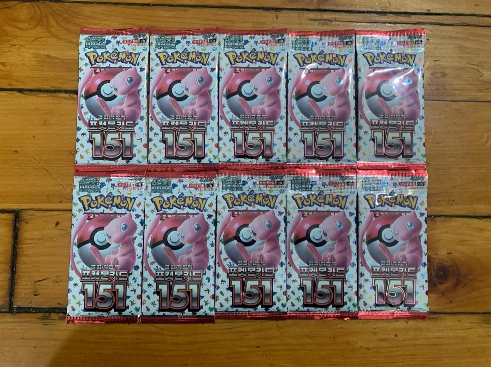 Pokemon 10x Pokemon Korean 151 Booster Pack Factory Sealed Size ONE SIZE - 1 Preview
