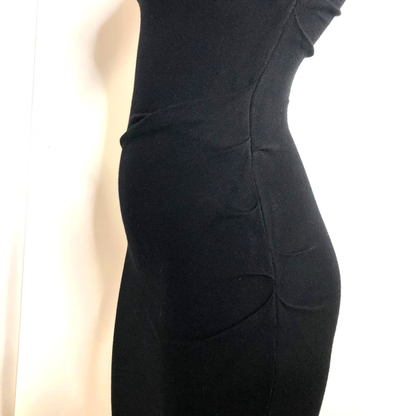 Allsaints All Saints Bodycon Dress XS Sleeveless Knee Length Twisted Viscose Black Women Size XS / US 0-2 / IT 36-38 - 5 Thumbnail
