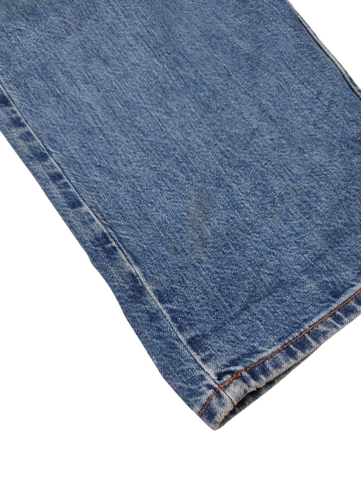 Japanese Brand × Uniqlo Uniqlo U Wide leg distressed Denim jacket Size 29" - 5 Thumbnail