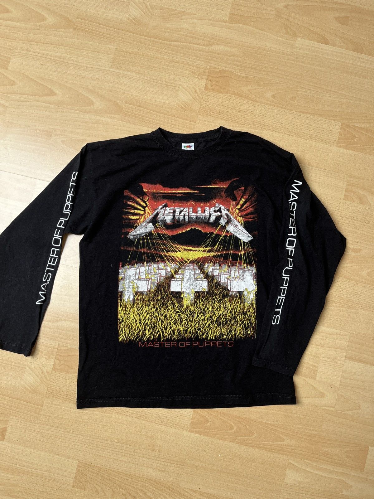 image of Band Tees x Metallica Master Of Puppets Tee in Black, Men's (Size Large)