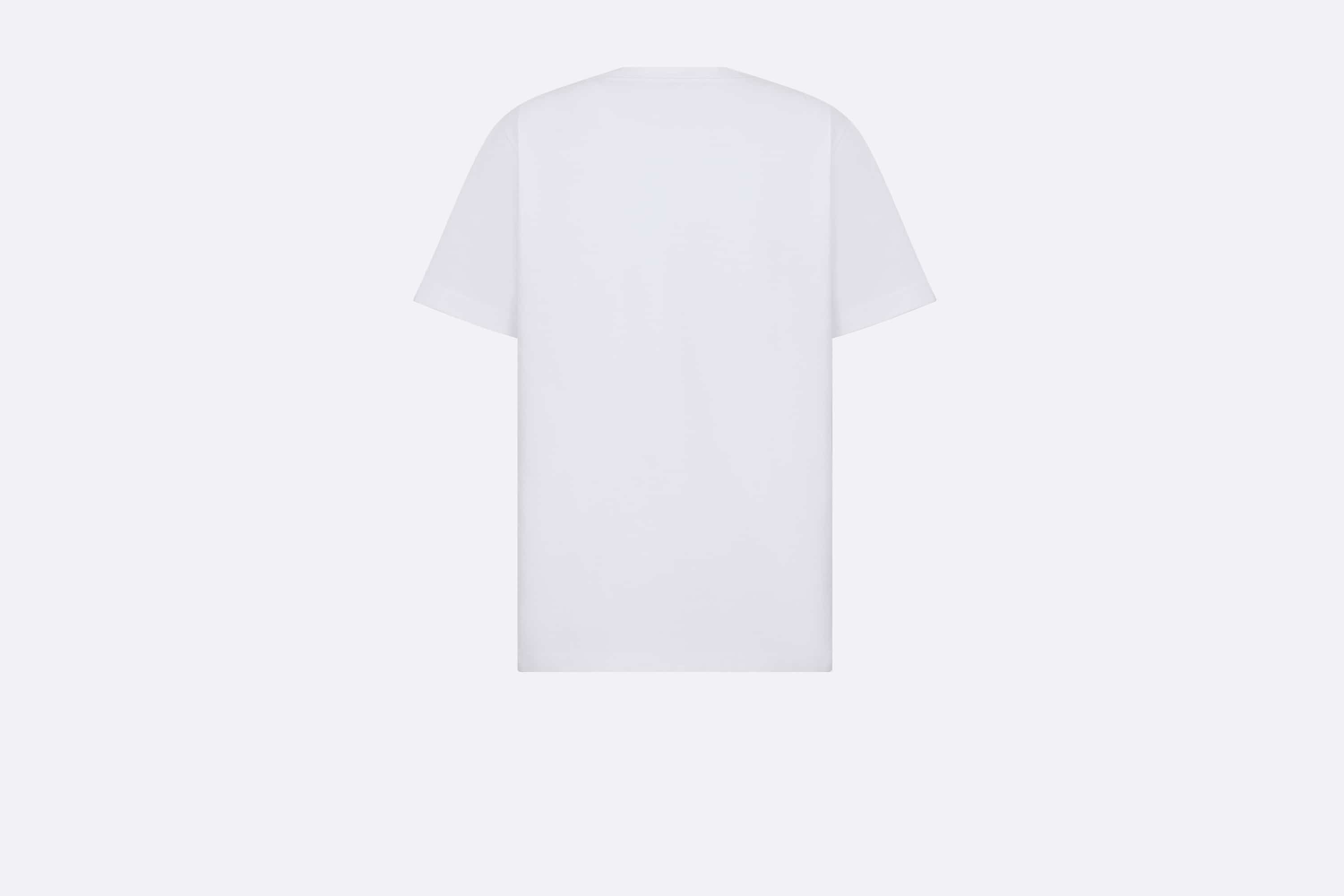 Dior o1w1db11024 CD Interlaced Relaxed-Fit T-Shirt in White Size US XS / EU 42 / 0 - 2 Thumbnail