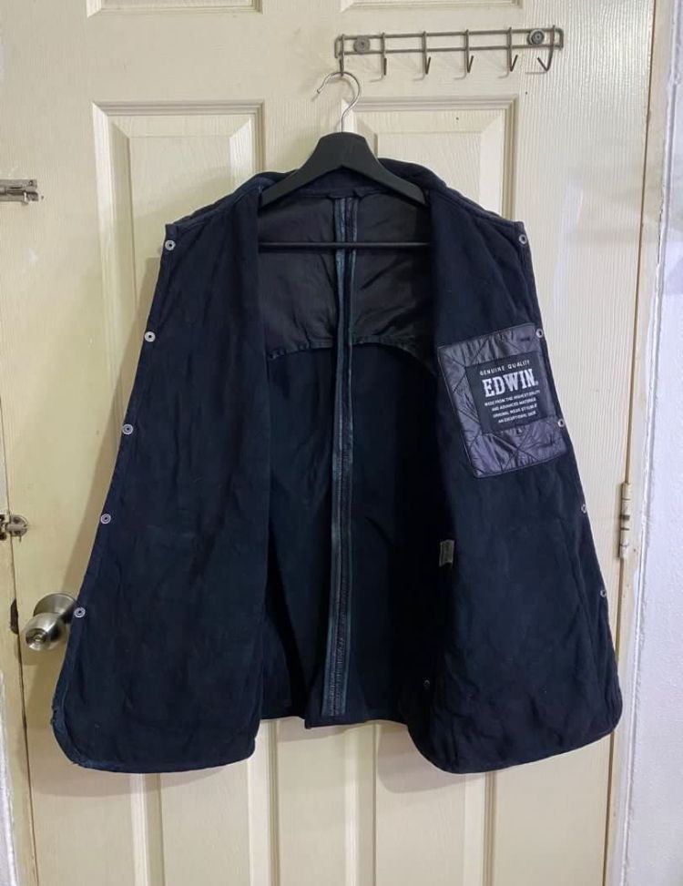 Edwin × Vintage Vintage Edwin Quilted Jacket Size US L / EU 52-54 / 3 - 3 Thumbnail