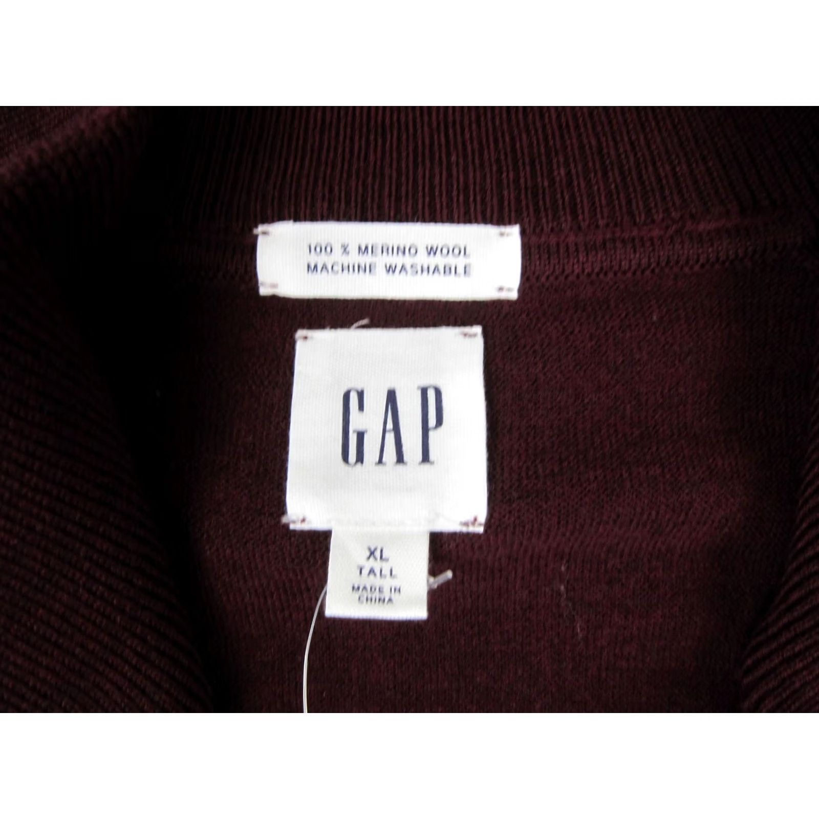 Gap GAP Sweatshirt Mens XL Red 1/4 Zip Merino Wool Pullover NWT XLT (Regular) Size US XL / EU 56 / 4 - 3 Thumbnail