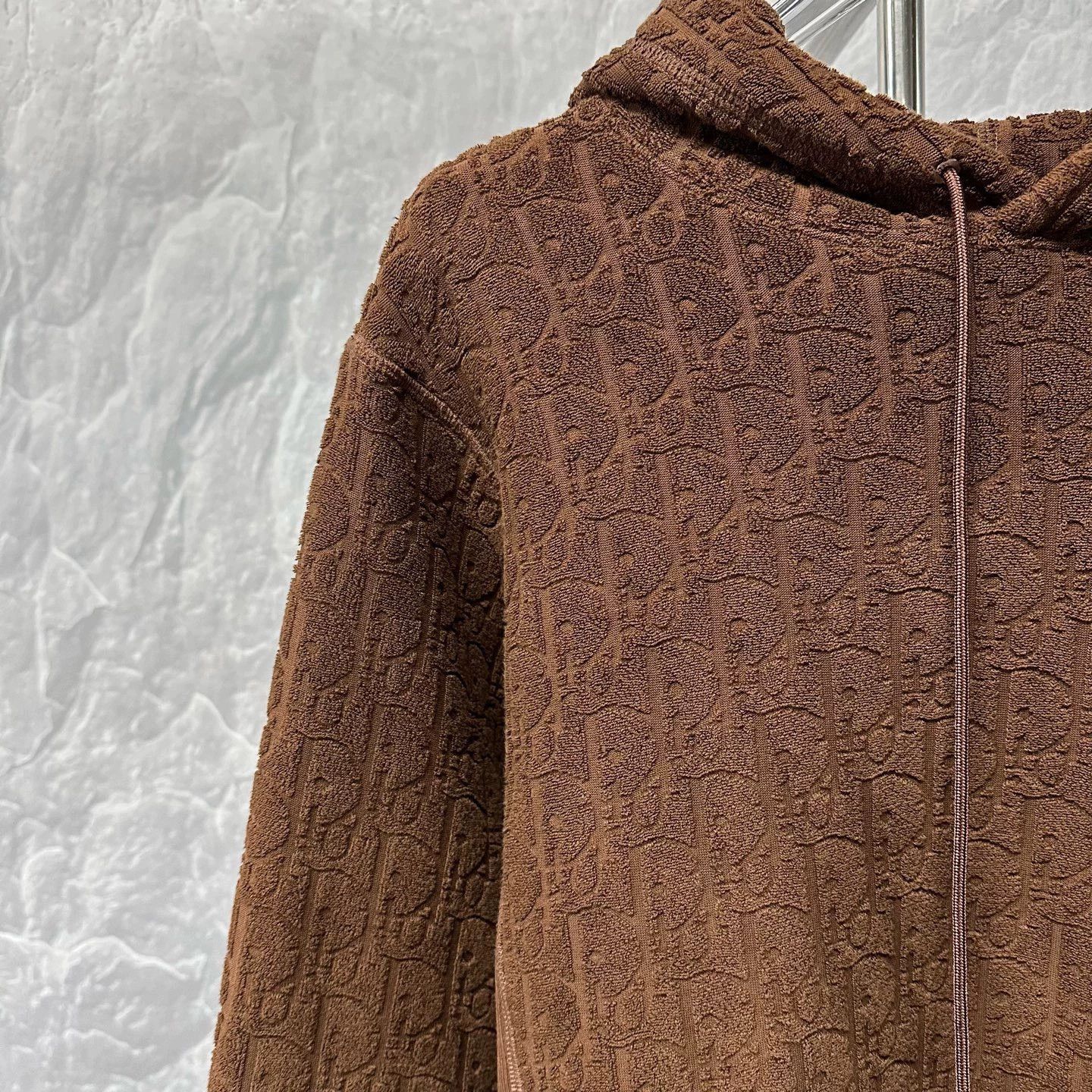 Dior dior patterned hooded sweatshirt in brown Size US S / EU 44-46 / 1 - 3 Thumbnail